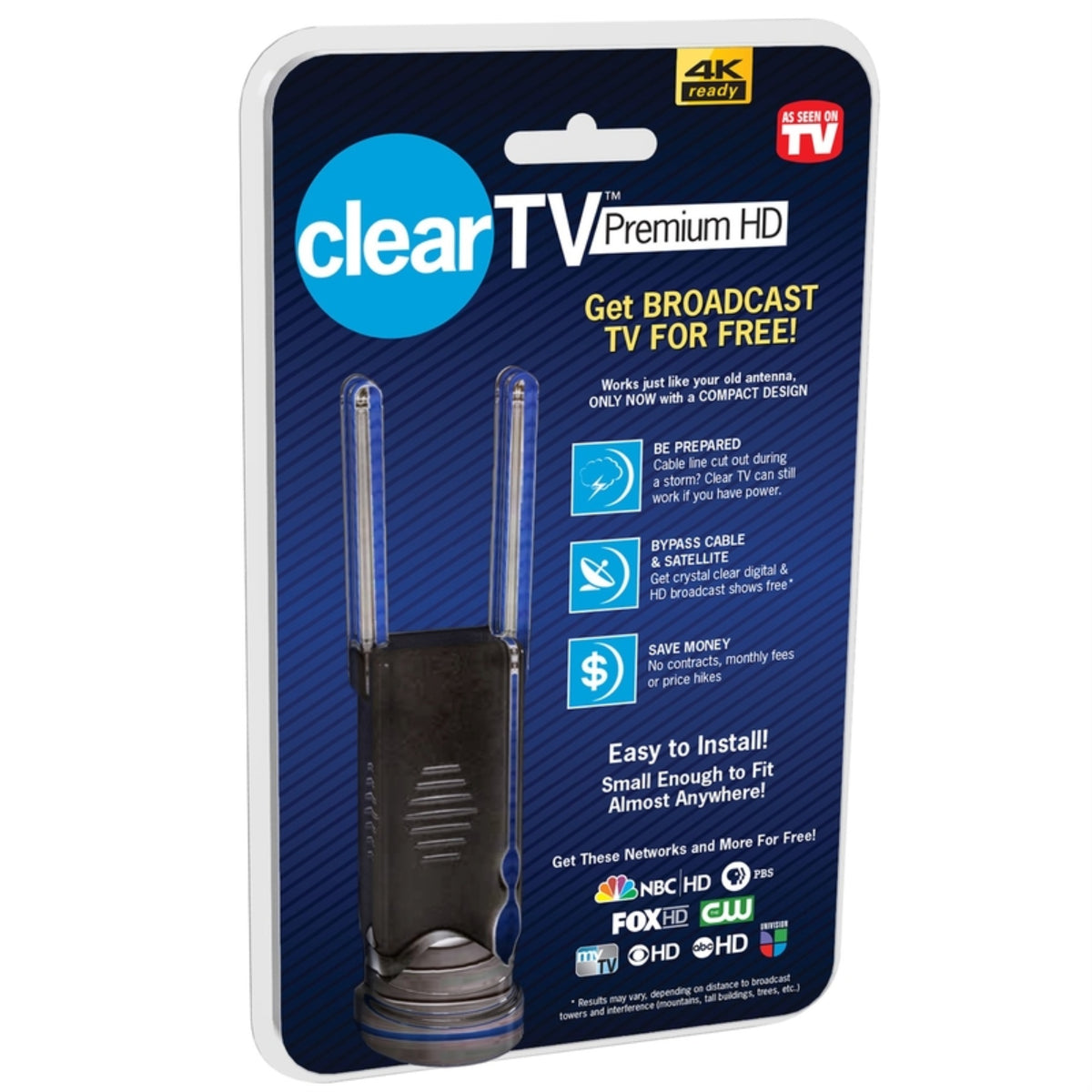 INDOOR ANTENNA BLACK (Pack of 1)