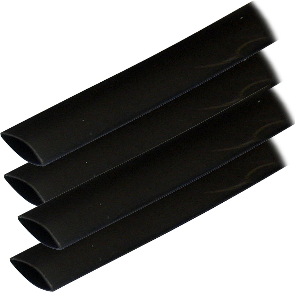 Ancor Adhesive Lined Heat Shrink Tubing (Alt) - 3/4'' X 6'' - 4-Pack - Black,WBHDWA001345129