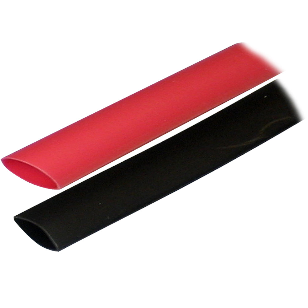 Ancor Adhesive Lined Heat Shrink Tubing (Alt) - 3/4'' X 3'' - 2-Pack - Black/Red,WBHDWA001345130