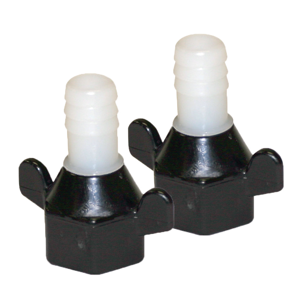 Shurflo By Pentair 1/2'' Barb X 1/2'' Npt-F Hex/Wingnut Straight Fitting (Pair),WBAUVA001345152