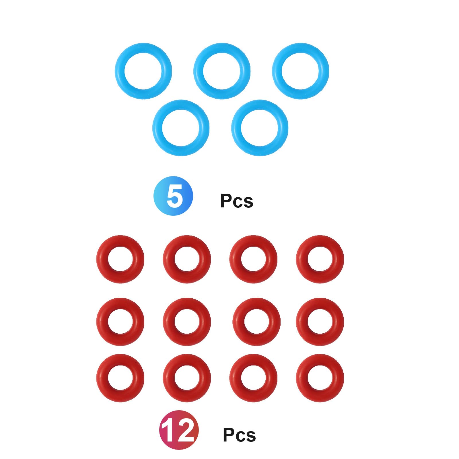 Abeskch O Rings Seal For Breville Espresso Machines Bes900/920/980/990 (5 Pcs Large Size, 12 Pcs Small Size)