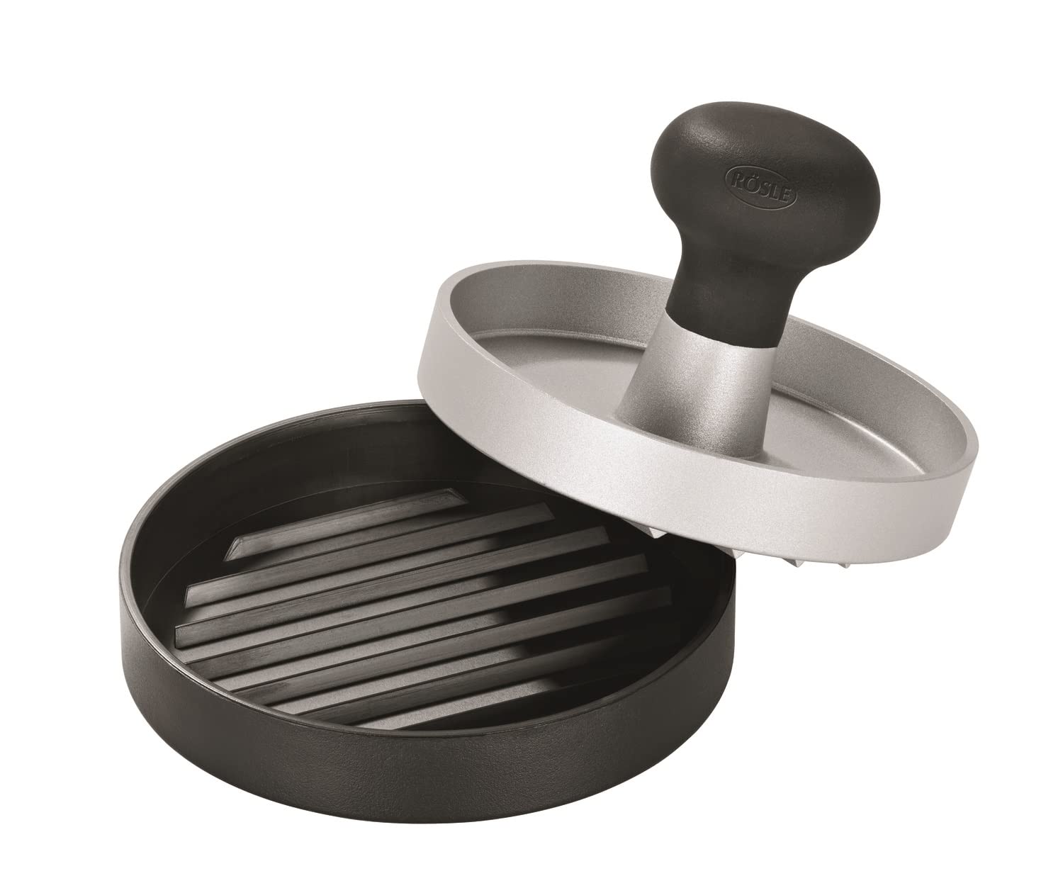 Rsle Burger press, 11 cm, 4.3 in, Silver