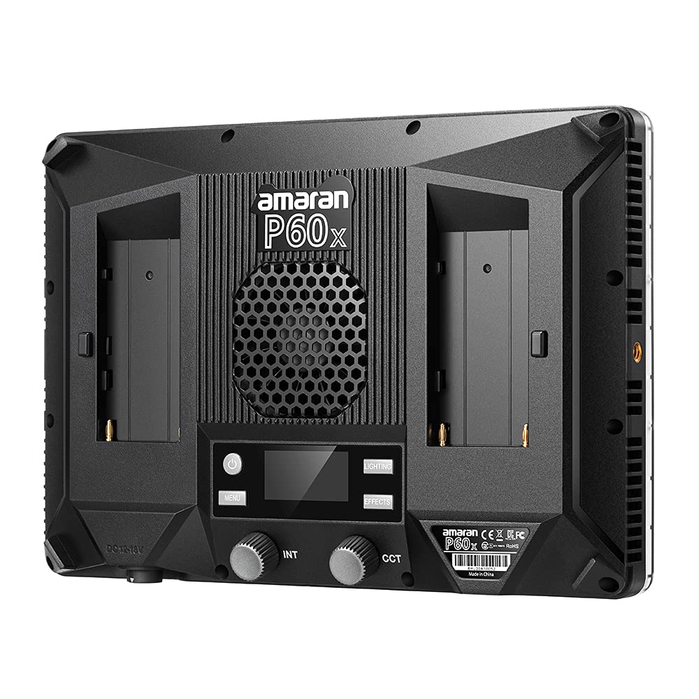 Aputure Amaran P60X Video Panel Light,Color Temperature 3200K 6500K,60W Cri95+/Tlci 97+,5070Lux@1M,With Softbox,Support App