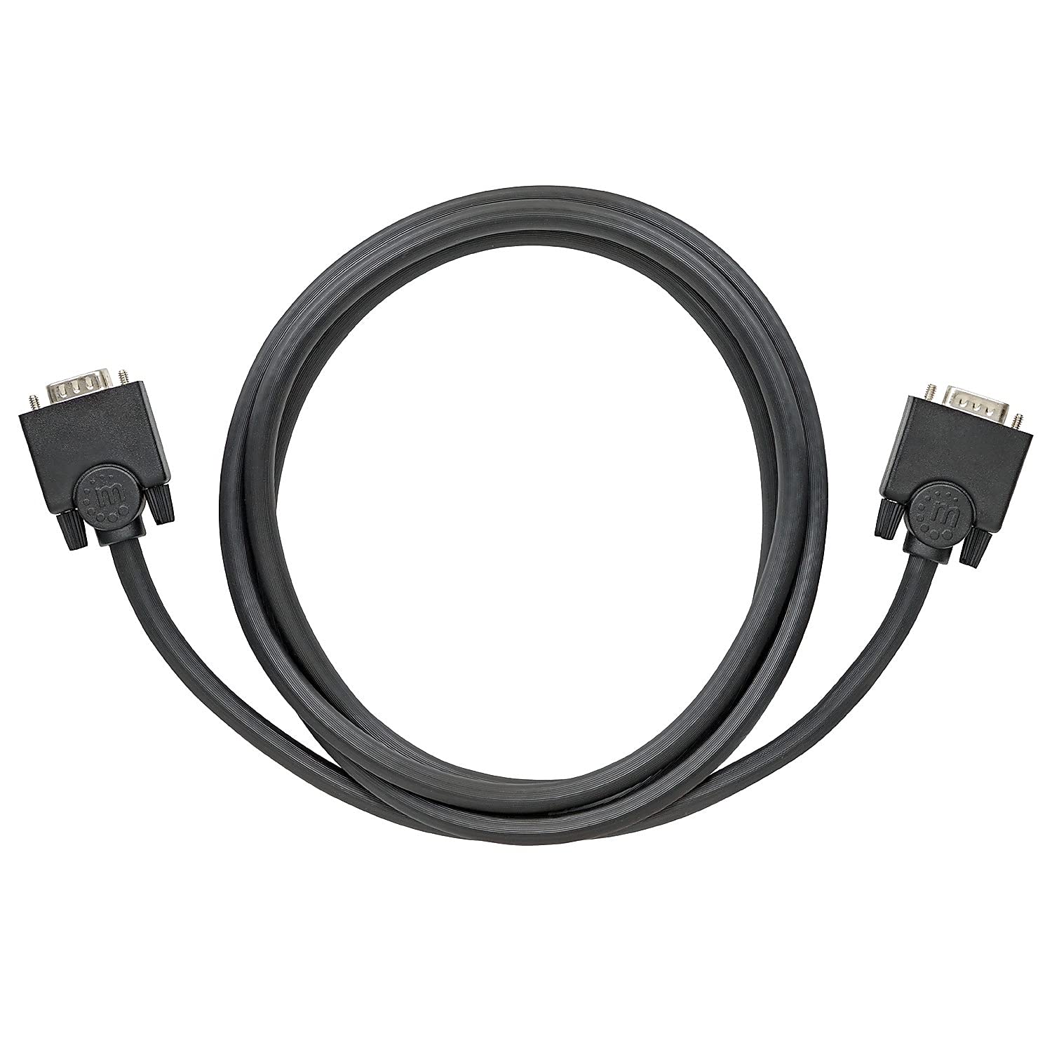 Manhattan 311731 1.8M (6 Feet) Hd15 Male/Hd15 Male Svga Monitor Cable, Black