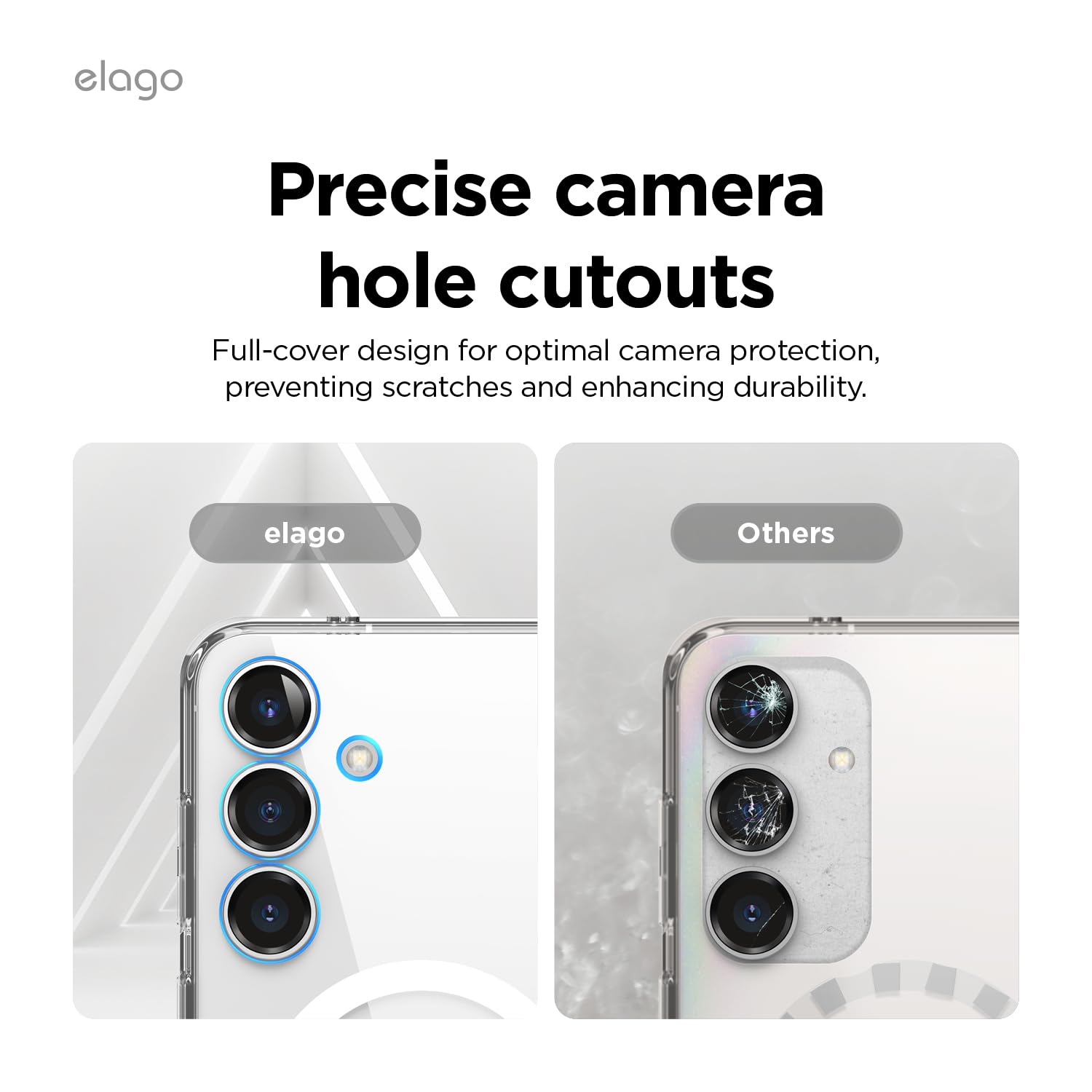 Elago Compatible With Samsung Galaxy S25 Case - Magnetic Hybrid Clear Case, Precise Camera Cutouts, Strong Magnetism, Protective