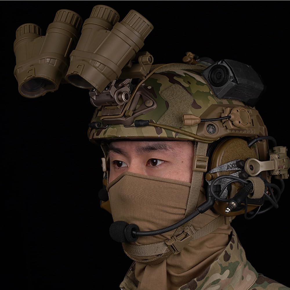 Gpnvg 18 Tactical Binocular Night Vision Dummy Model,Tactical Helmet No Function Nvg Model Kit For Cosplay Display