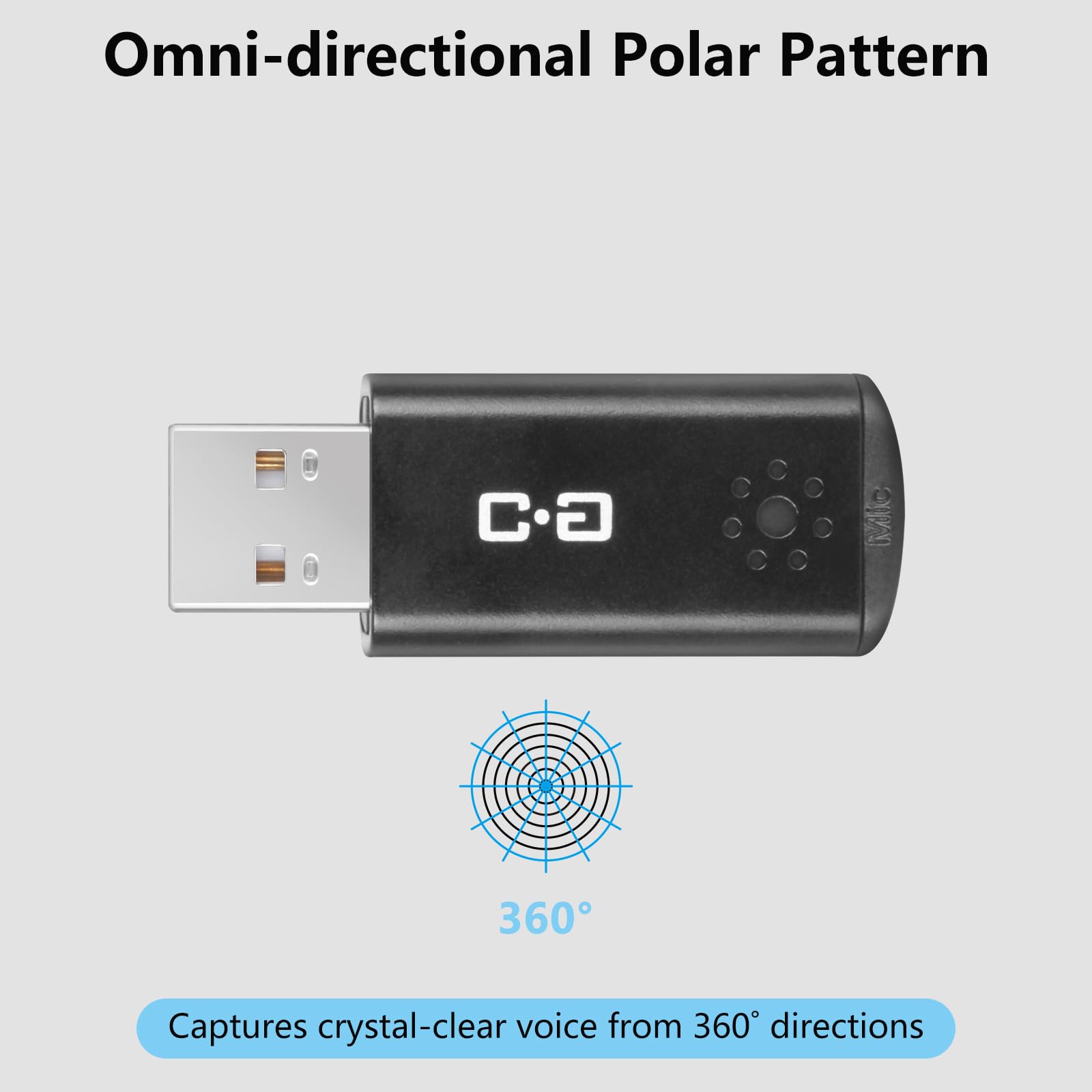 Dungzduz Usb Microphone For Laptop And Desktop Computer, High Sensitivity For Clear Call, Plug And Play, High Gain, Cordless Min