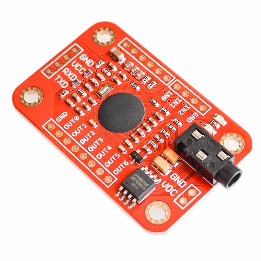 Rakstore Speak Recognition Voice Recognition Module V3 Compatible With For Arduino Support 80 Kinds Of Voice Dc 4.4 5.5 V High A