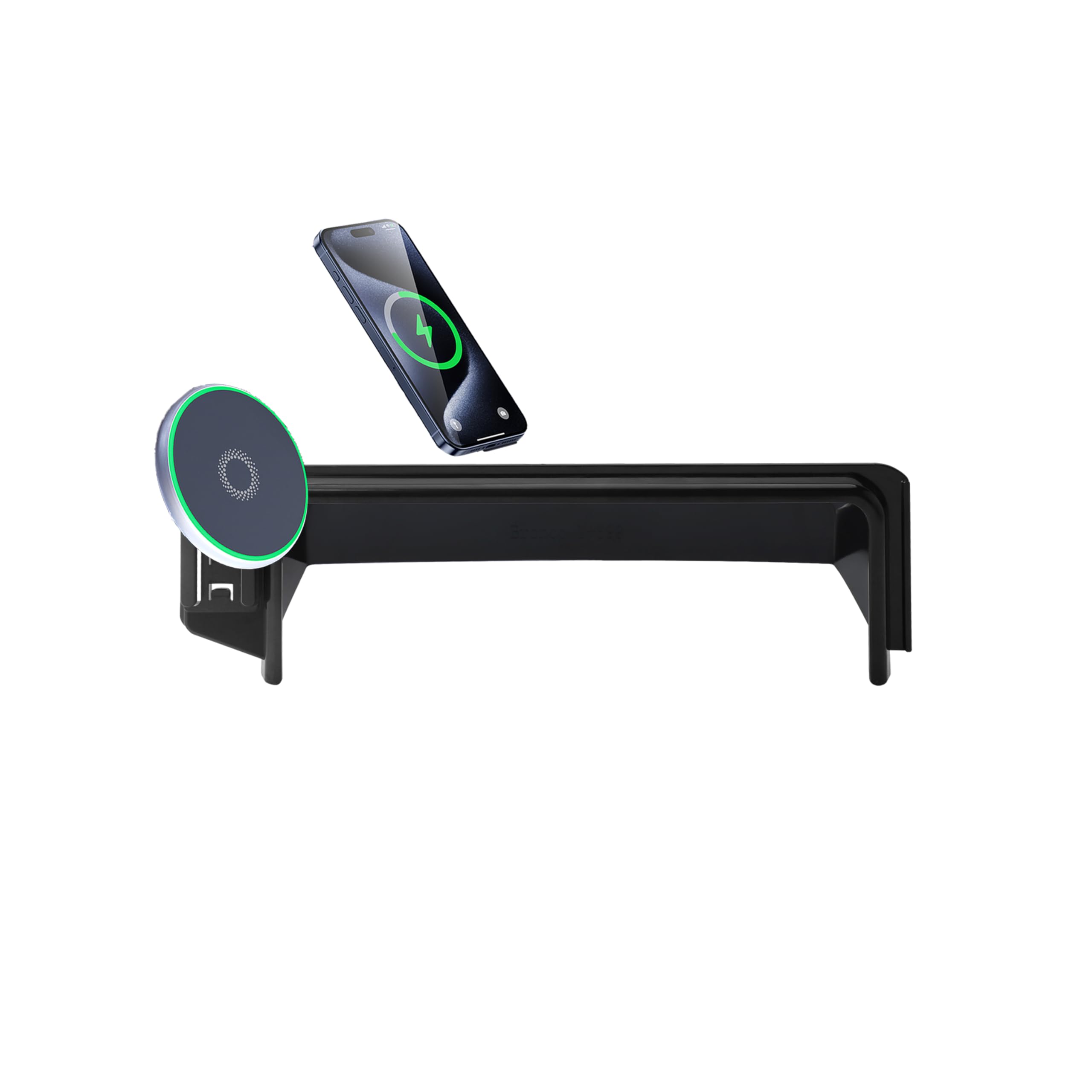 AbeeyGeomarn Car Phone Holder for Ford Bronco Sport 2021-2024 Accessories Apply to 8 Inch Touch Screen 15W Fast Wireless Charger