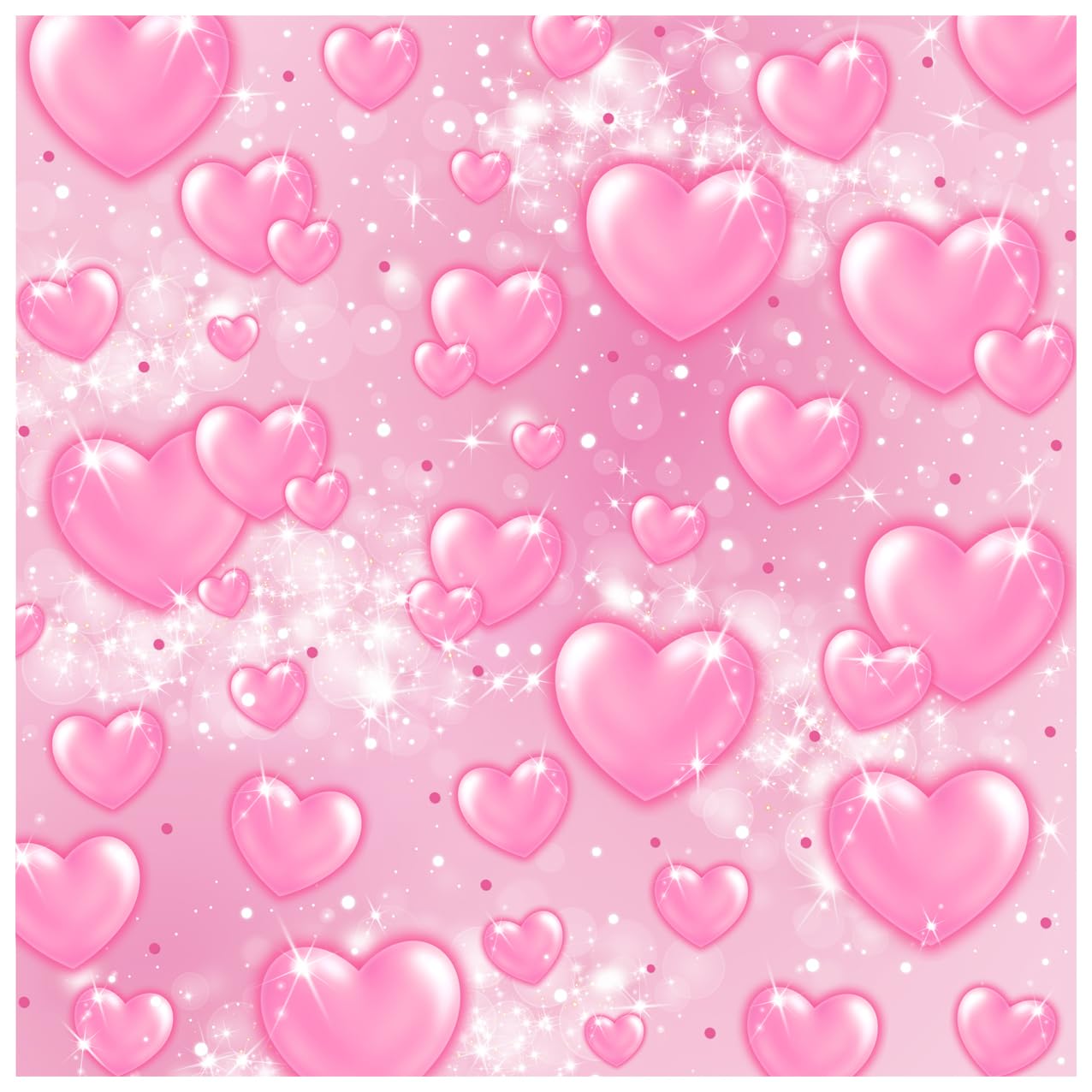 Wolada 8X8Ft Early 2000S Photography Backdrop 2000S Backdrop Pink Hearts Valentines Day Backdrop Y2K Backdrops For Photoshoot Ai