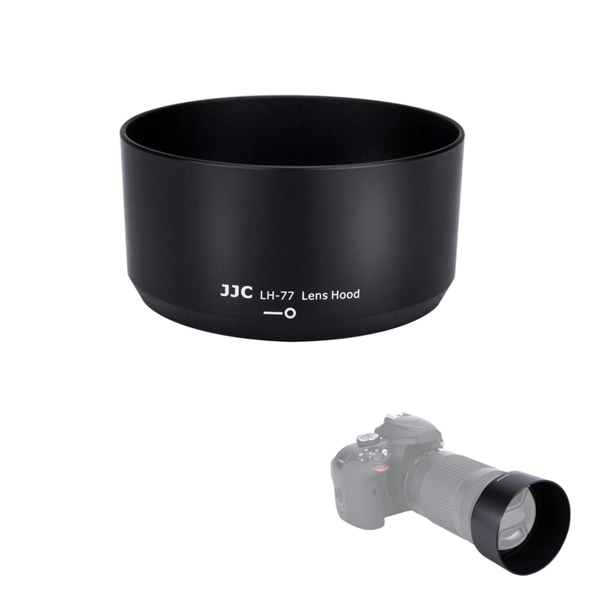 Jjc Hb 77 Reversible Dedicated Lens Hood Shade For Nikon Af P Dx Nikkor 70 300Mm F/4.5 6.3G Ed Vr,Nikon Af P Dx Nikkor 70 300Mm
