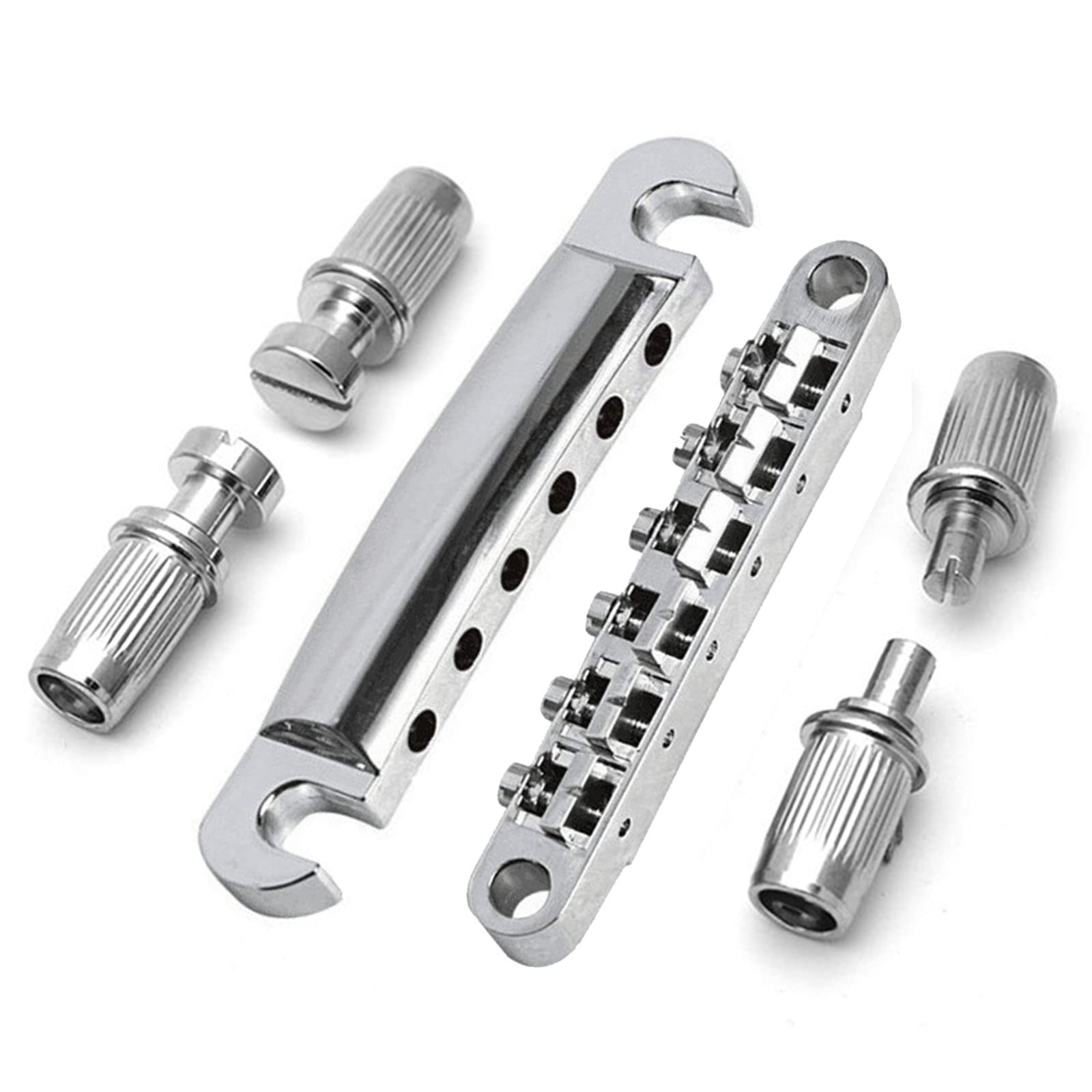 Electric Guitar Tune O Matic Tailpiece Bridge Set W/Studs Mounting Accessories Fit For Epiphone Les Paul Replacement Parts