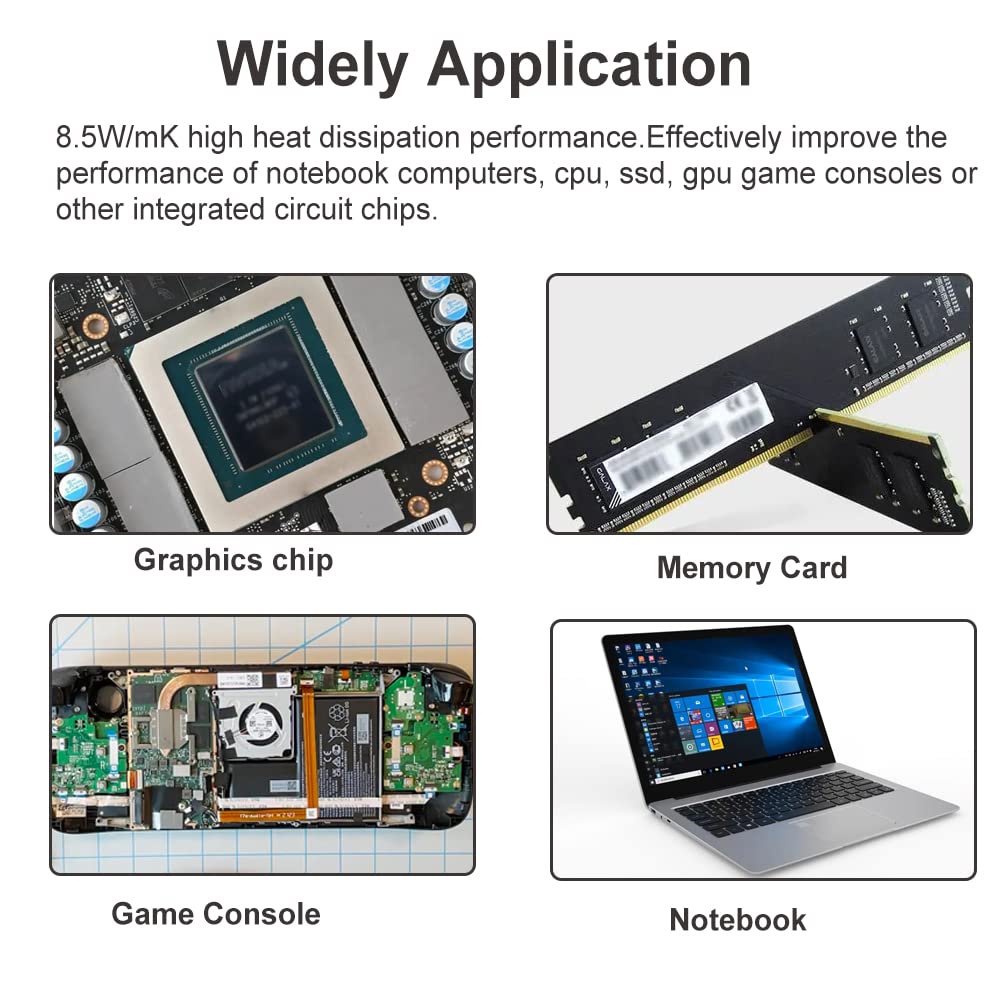 Ptm7950 Thermal Pad Phase Change Heatsink 80X80X0.2Mm 8.5W/Mk Thermal Conductive For Heatsink Ps5 Steam Deck Cpu Gpu Ssd Silicon