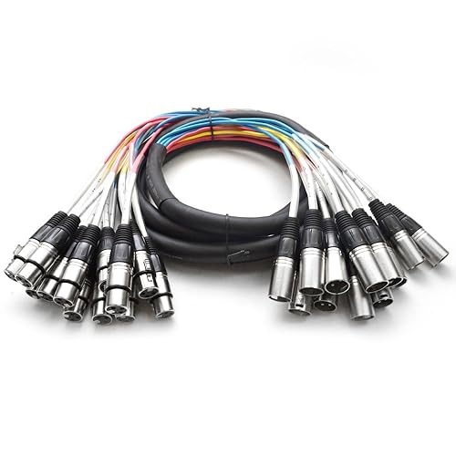 Seismic Audio   12 Channel Xlr Snake Cable   10 Feet Long   Pro Audio Snake For Live Live, Recording, Studios, And Gigs   Patch,