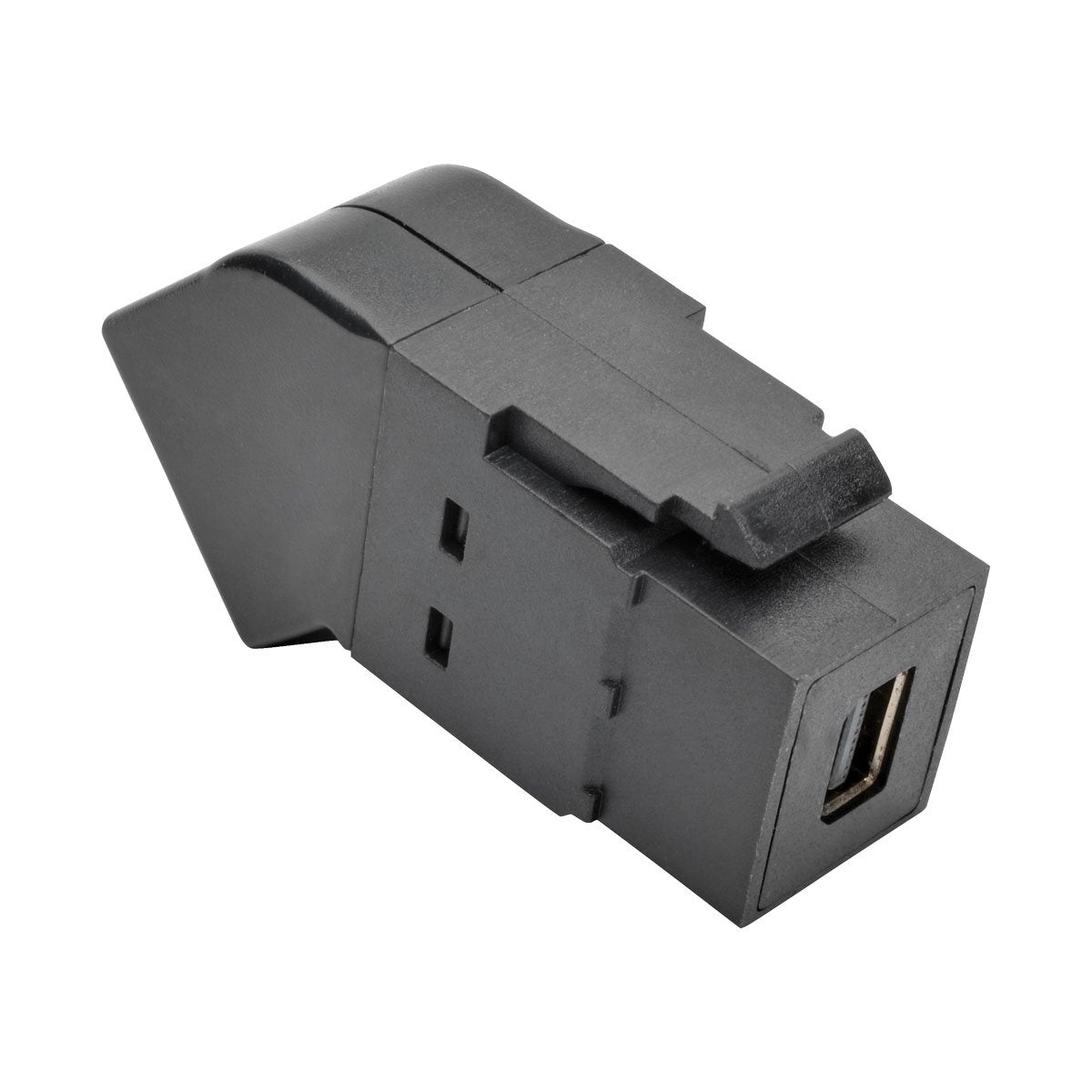 Tripp Lite Mini Displayport To Displayport Keystone/Panel Mount Angled Adapter (F/F), All In One, Mdp To Dp, Black (P169 000 Kpa