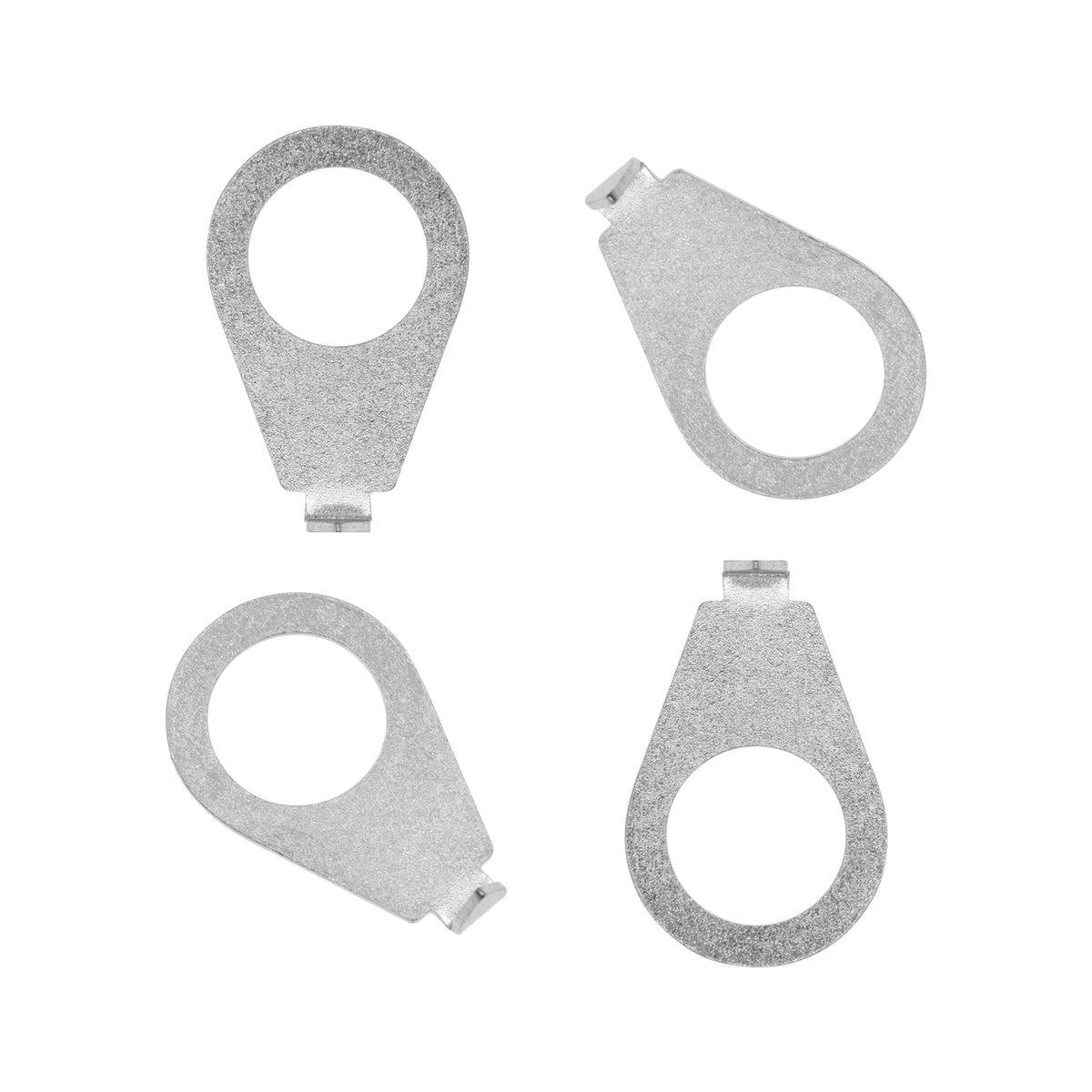 Cashbeat 4Pcs Silver Guitar Knobs Pointer Indicator Plates, 3/8'' Electric Guitar Control Knob Position Pointers, 9.7Mm Diameter