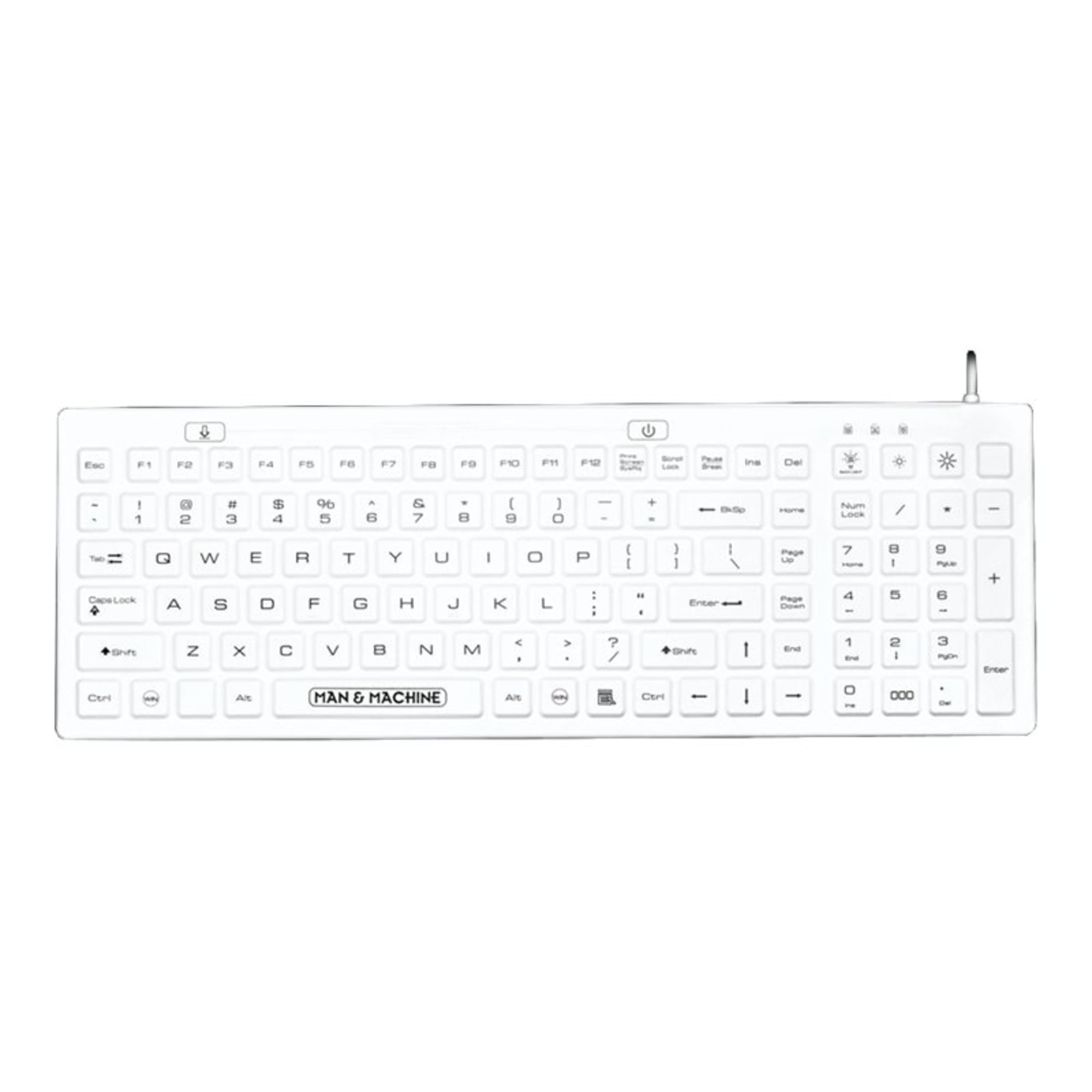 Man & Machine White Dcool Backlight Value Keyboard Dcool/W5