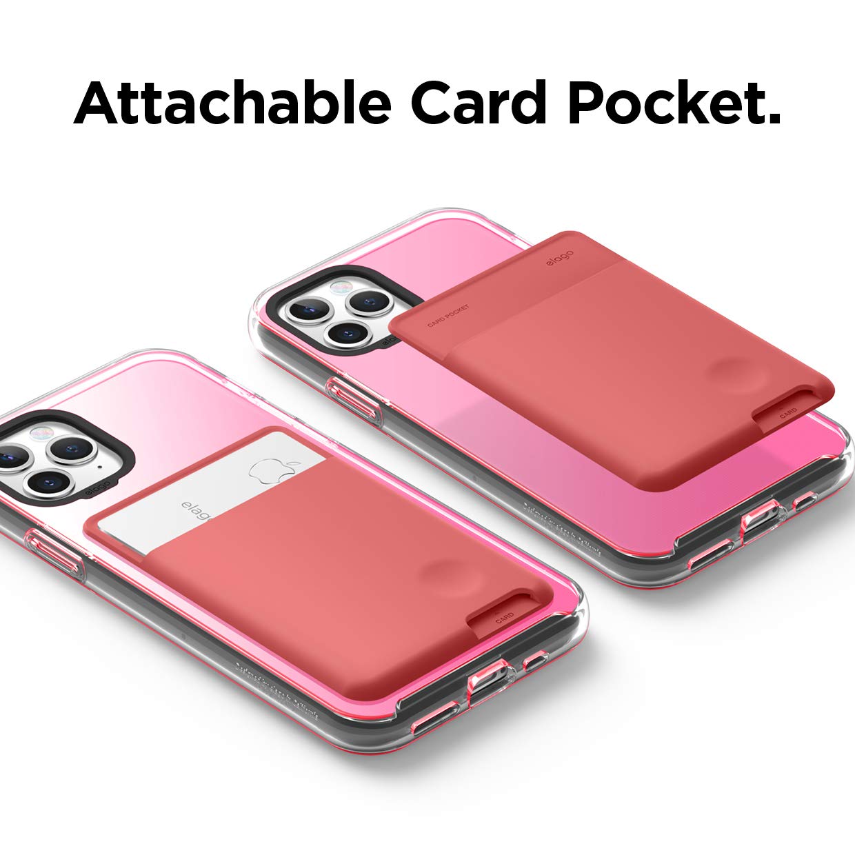 Elago Phone Card Holder - Secure Wallet, Ultra Slim For Back Of Phone, 3M Adhesive Id Iphone, Galaxy And Most Smartphones [Itali