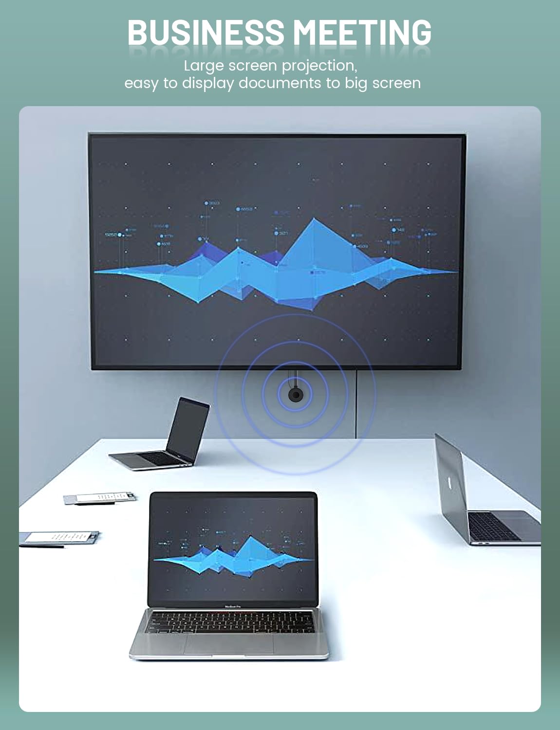 Nohzio Wireless Hdmi Display Dongle Adapter,No Need Any App,No Setup, Streaming Video/Audio From Laptop,Tablet, Pc, Smartphone T