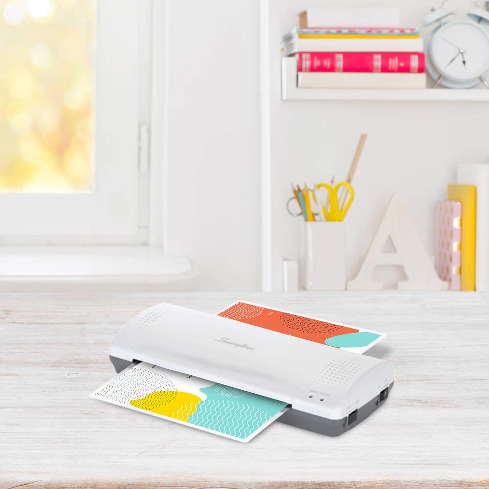 Swingline Gbc Thermal Laminator Machine, Inspire, 9 Inch, Quick Warm Up, 3 Or 5 Mil, With 5 Standard Laminating Pouches For Home, Office And Classroom, Black (1701857)