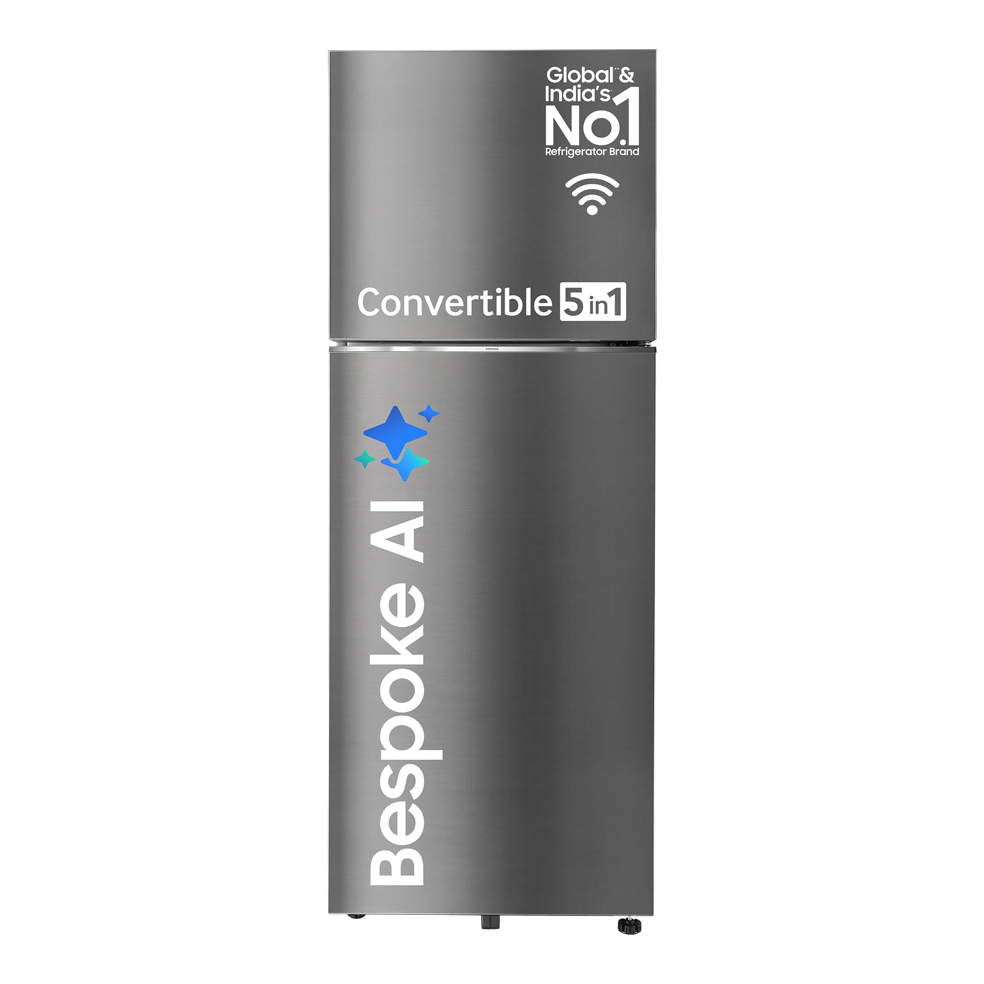 Samsung 419 L, 2 Star, Convertible 5In1, Digital Inverter, Frost Free Double Door, Bespoke Ai Wifi Enabled Refrigerator (Rt45D