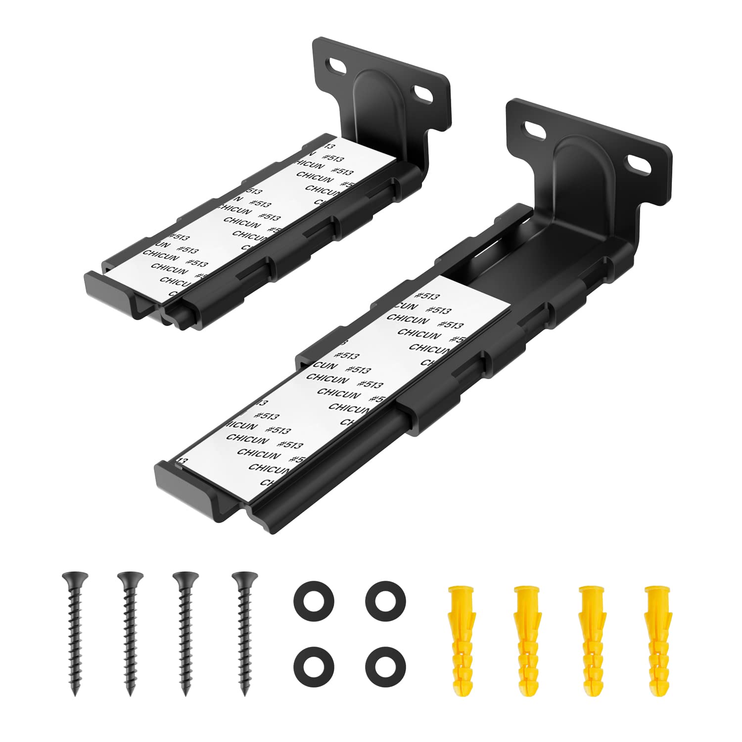 Soundbar Mount | Works With All Soundbar Including Samsung, Sony, Vizio, Lg, & More | Depth Adjustable Sound Bar Mounts Under Tv