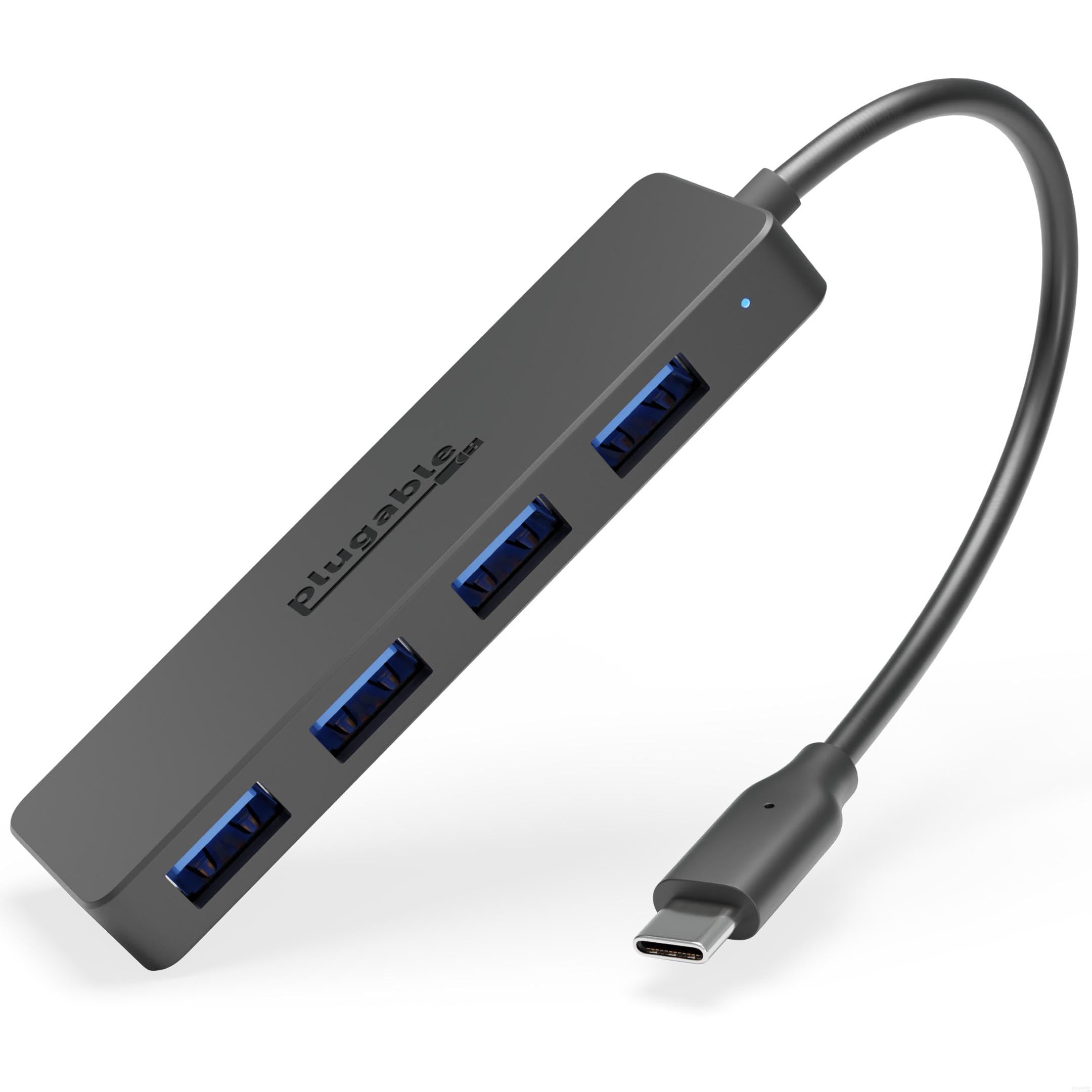 Plugable Usb C To Usb Adapter Hub, 4 Port Usb 3.0 Hub For Windows, Macbook Pro/A