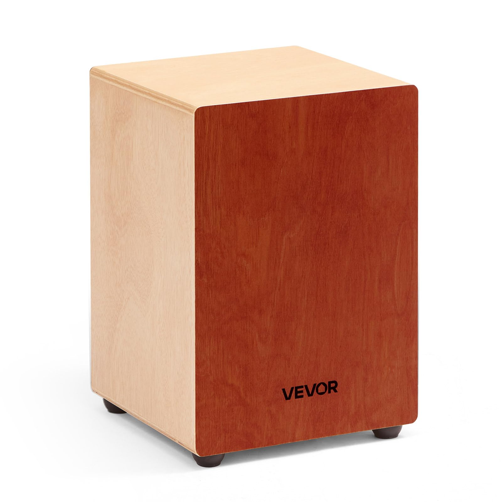 VEVOR Cajon Box Drum, with Internal, Lightweight Wooden Percussion Box, Portable Birch Wood Drum Musical Instrument with Silicon