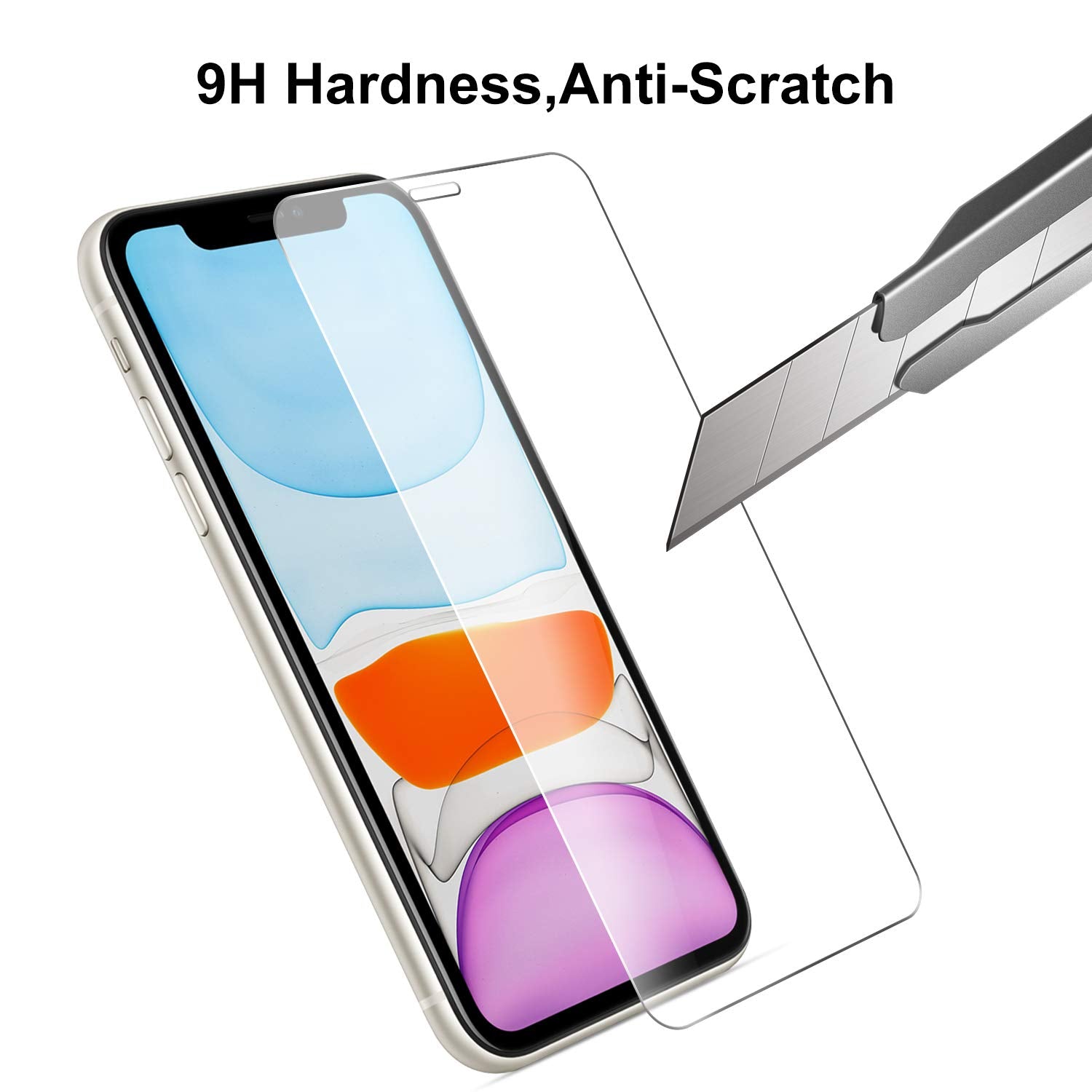 Beeyoka [3 Pack] Screen Protector For Iphone 11, Iphone 11 Camera Protector, Iphone 11 Front And Back Screen Protector Tempered