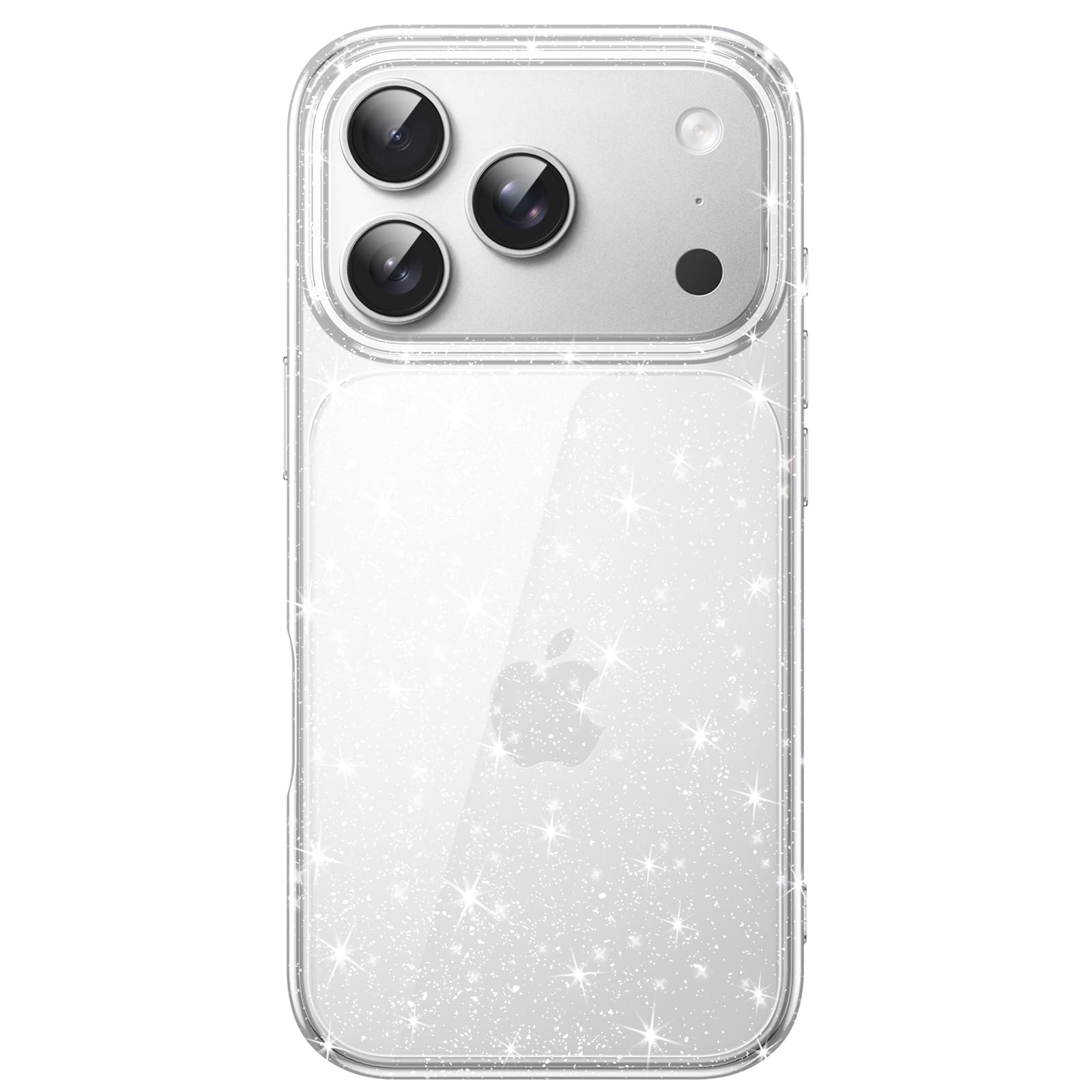 JETech Glitter Case for iPhone 17 Pro Max 6.9-Inch, Bling Sparkle Shockproof Phone Bumper Cover, Cute Sparkly for Women and Girl
