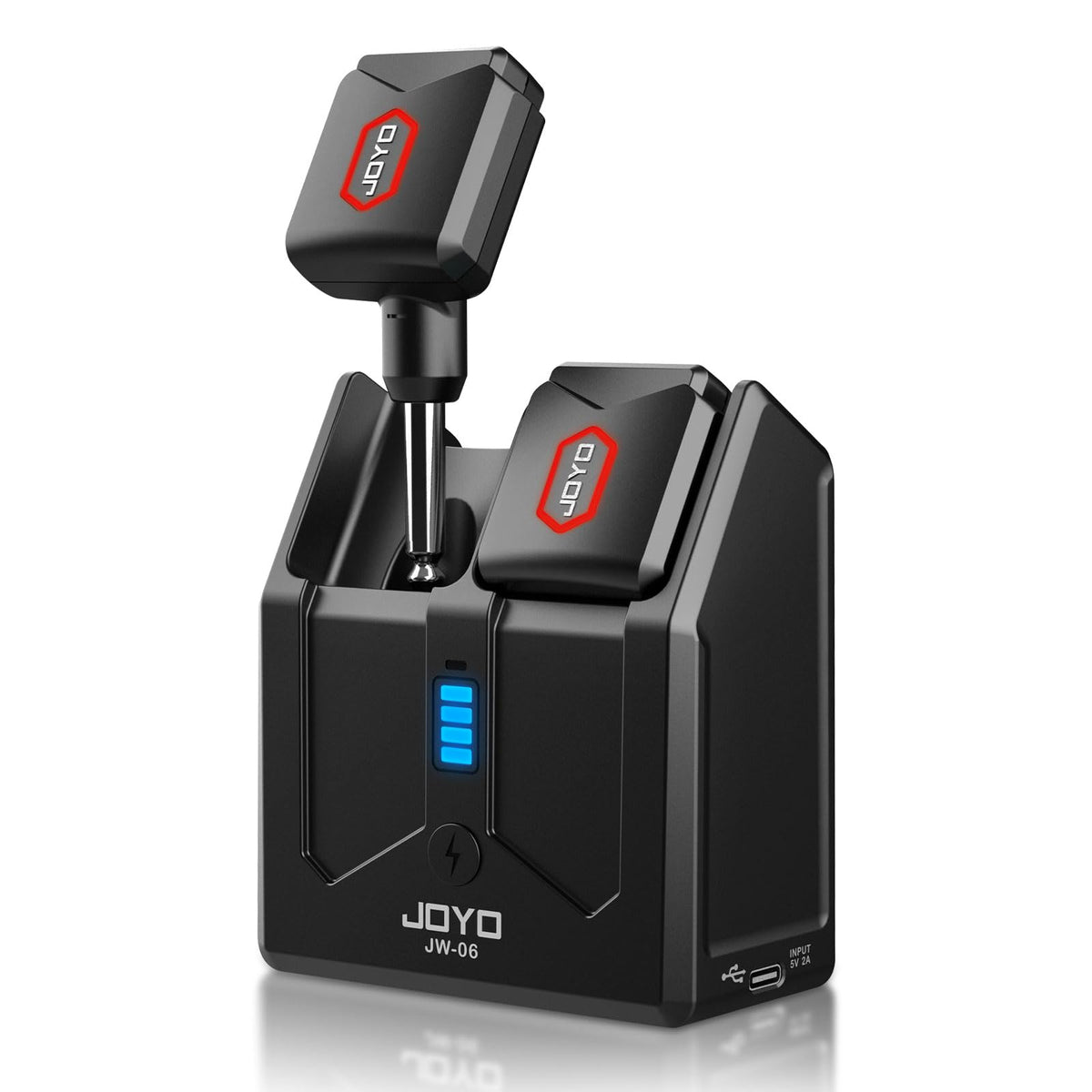 JOYO Wireless Guitar System 5.8GHz Wireless Guitar Transmitter Receiver with Charging Box 4 Signal Channel for Guitar Bass Elect