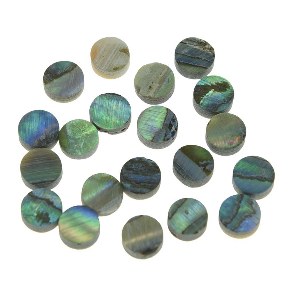 Dopro 20Pcs 5X2Mm Natural Paua Abalone Shell Inlay Fingerboard Fretboard Dots For Guitar Bass Ukulele Banjo