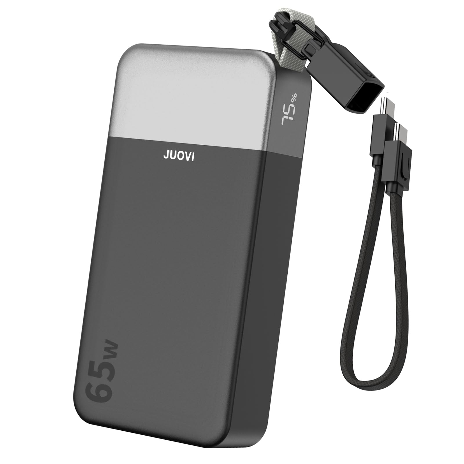 JUOVI 65w Portable Charger for Laptop Power Bank 20000mAh with USBC Cable
