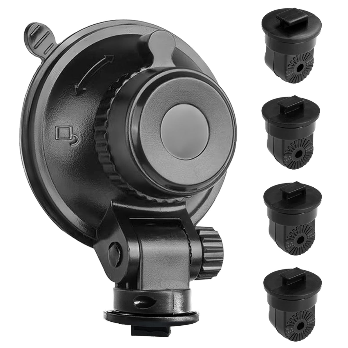 Sportway S504 Suction Cup Dash Cam Mount Holder (5Th Gen) With 4Pcs 360 Rotating Joints For Apeman Ssontong Biuone Izeeker Hahoc