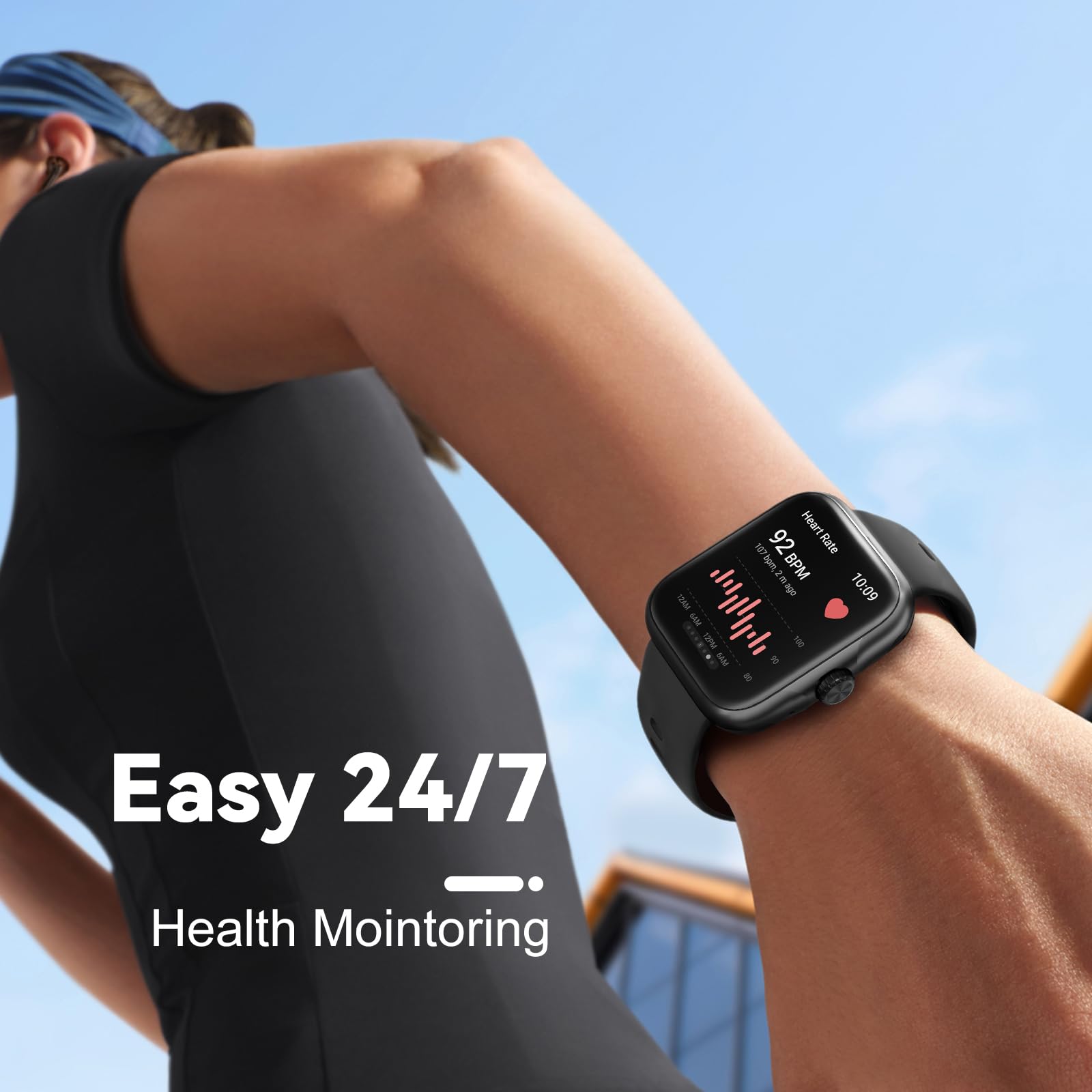 Choiz Smartwatch With Built-In Gps & Alexa - 1.78'' Amoled Hd Display - Running Watch - Fitness & Sleep Tracker - 60+ Sports Mod