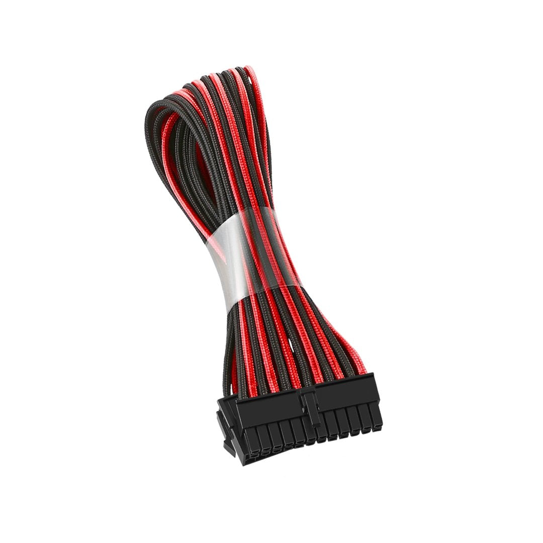 Cablemod Classic Modflex Sleeved Atx 24 Pin Extension (Black + Red, 30Cm)