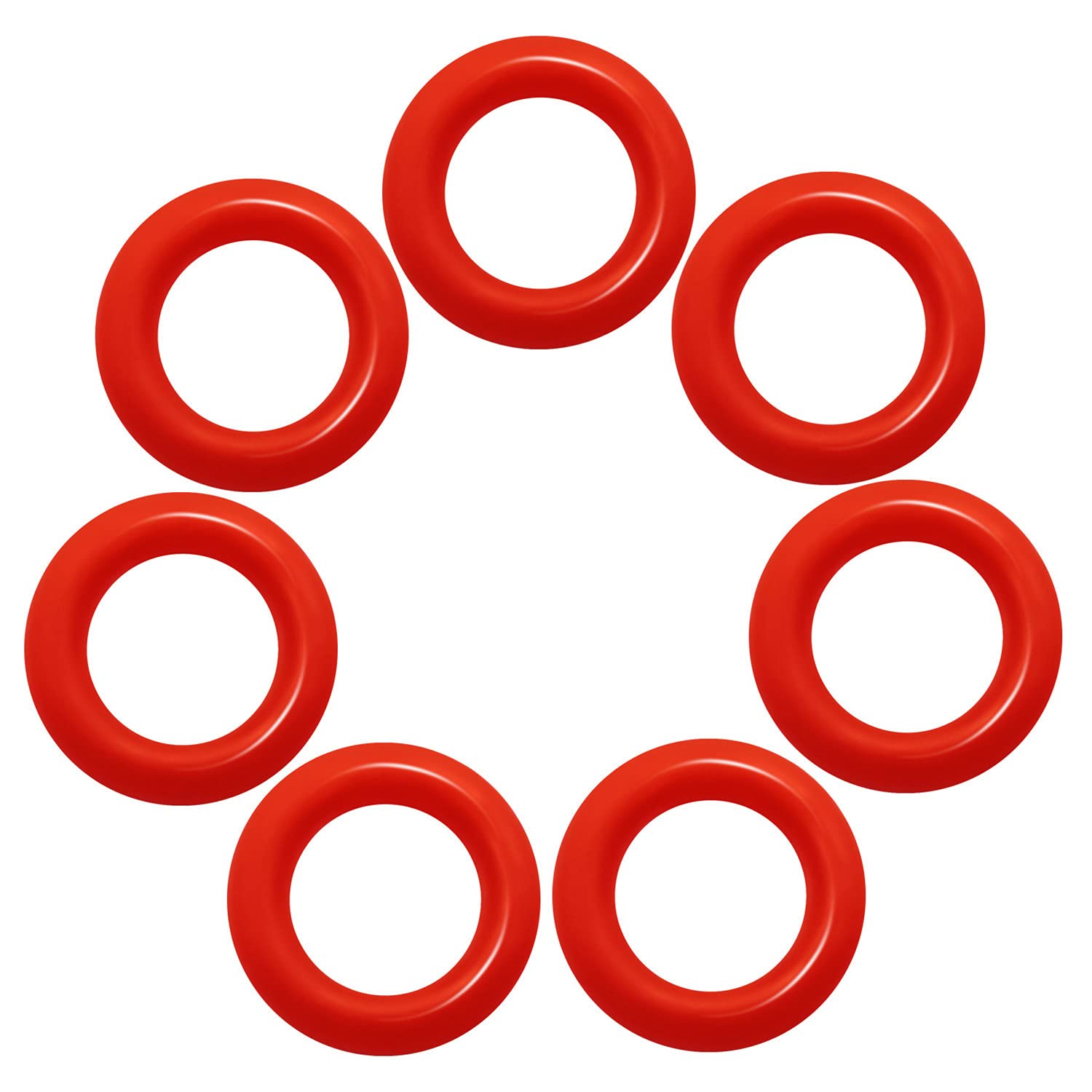 Threebulls 120Pcs Clear Rubber O Ring Keyboard, O Rings Keycaps, Switch Dampeners Keycap, For Cherry Mx Key Switch Keyboards Dampers,Red