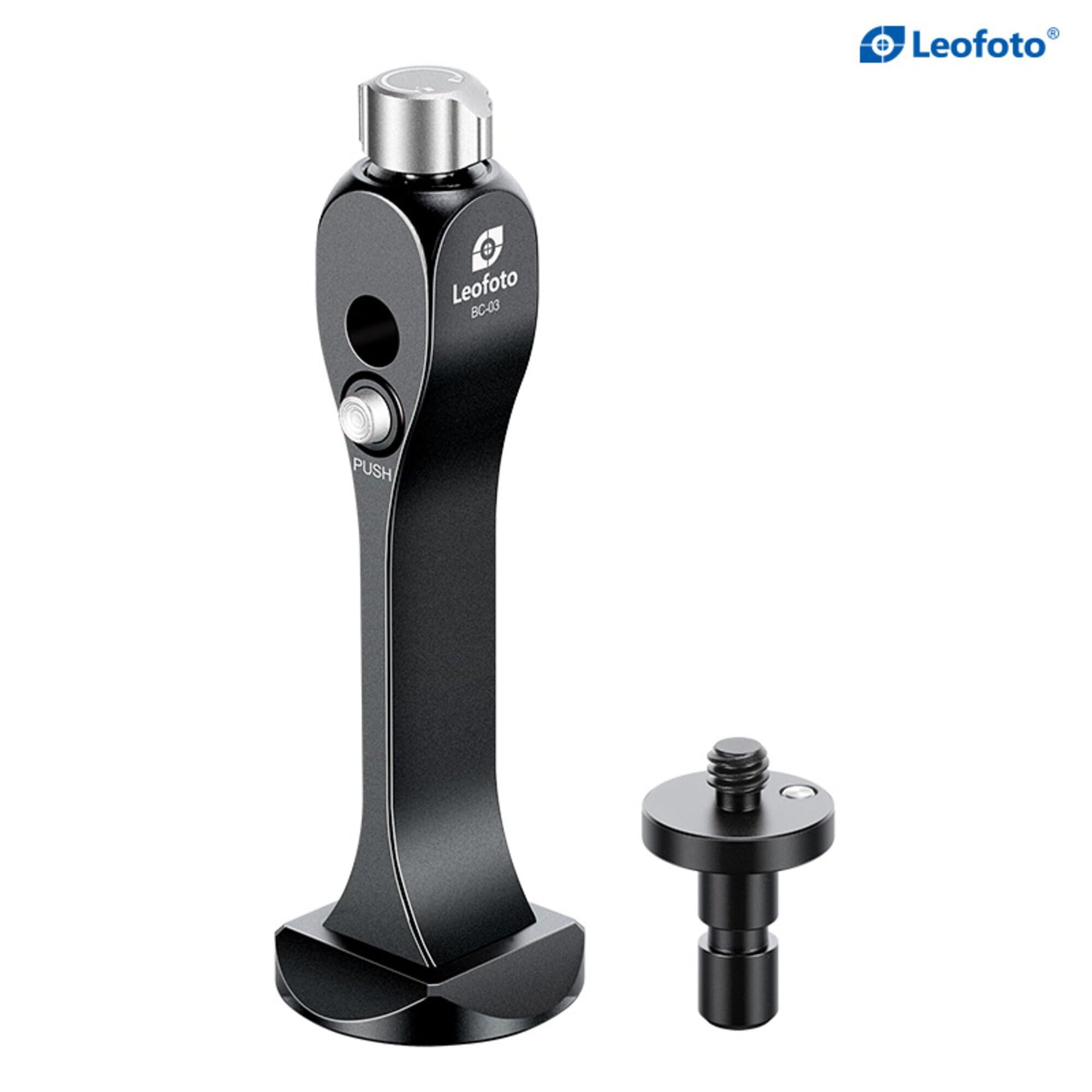 Leofoto Bc 03 Binocular Adapter, Universal Binocular Stud, Safety Lock, 1/4'' Mounting Thread, Arca Compatible