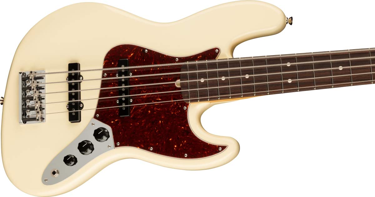 Fender American Professional Ii 5-String Jazz Bass, Olympic White, Rosewood Fingerboard