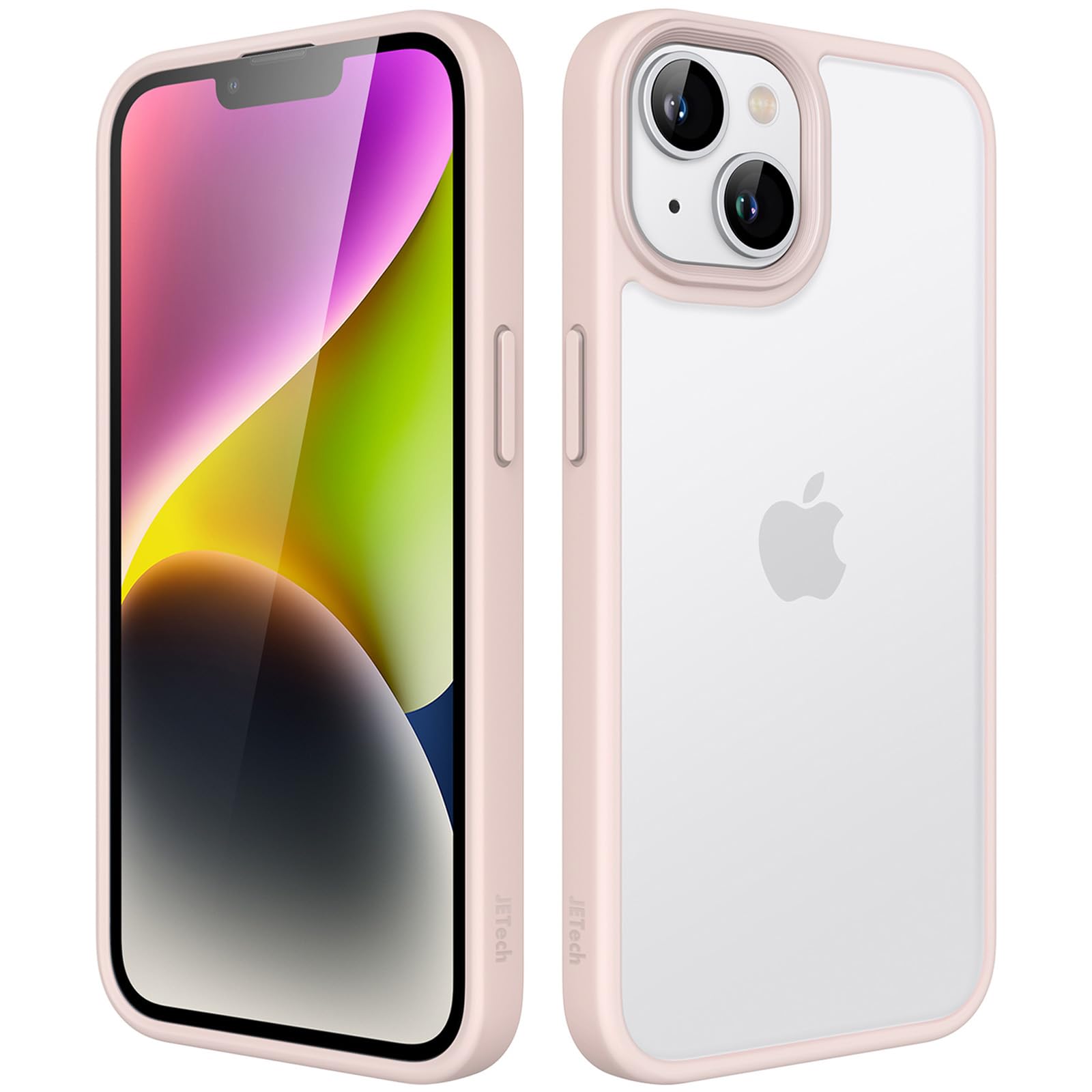JETech Matte Case for iPhone 14 6.1-Inch, Shockproof Military Grade Drop Protection, Frosted Translucent Back Phone Cover, Anti-