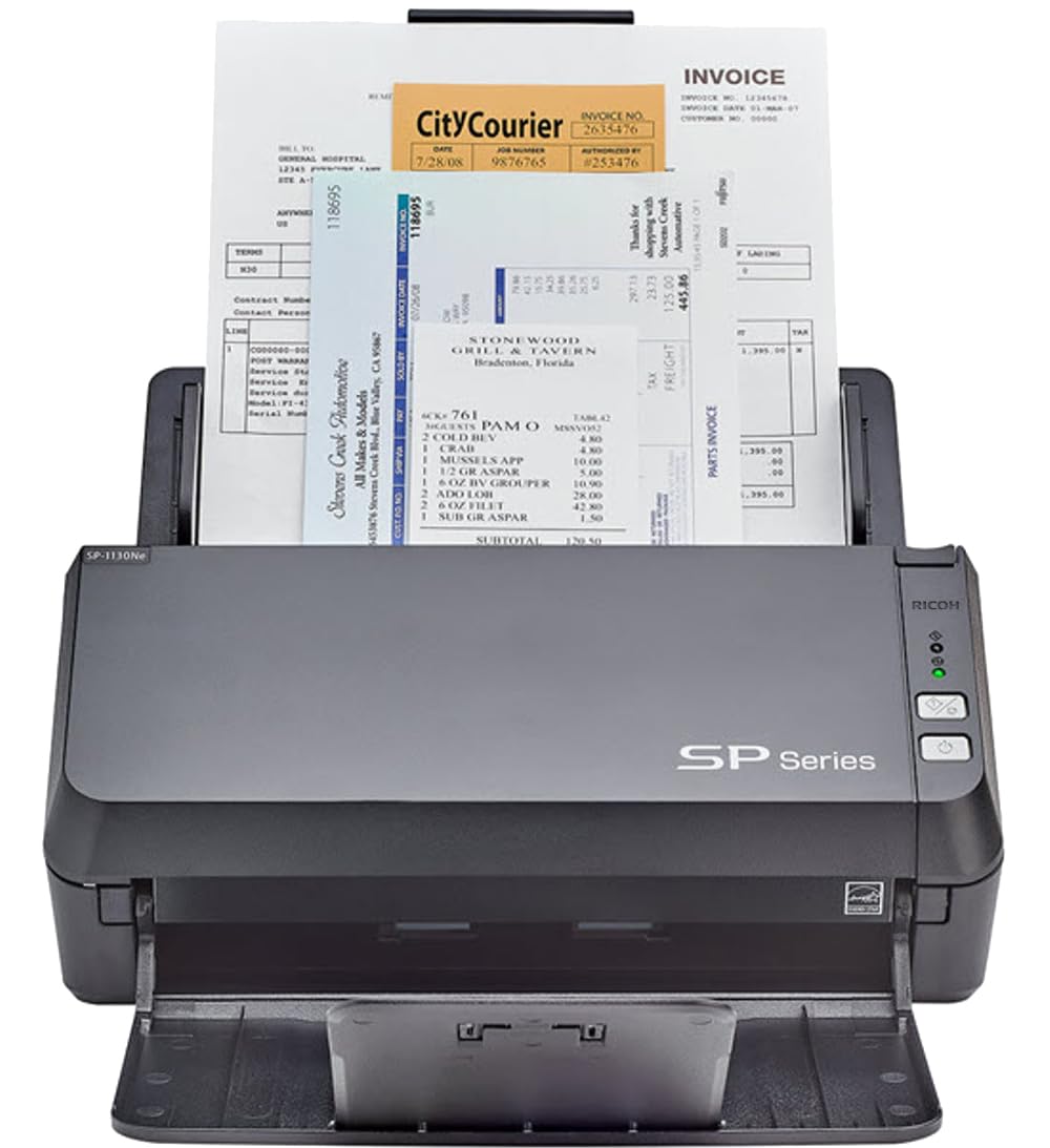 Fujitsu Sp 1130Ne Easy To Use Color Duplex Document Scanner With Automatic Document Feeder (Adf) And Twain Driver