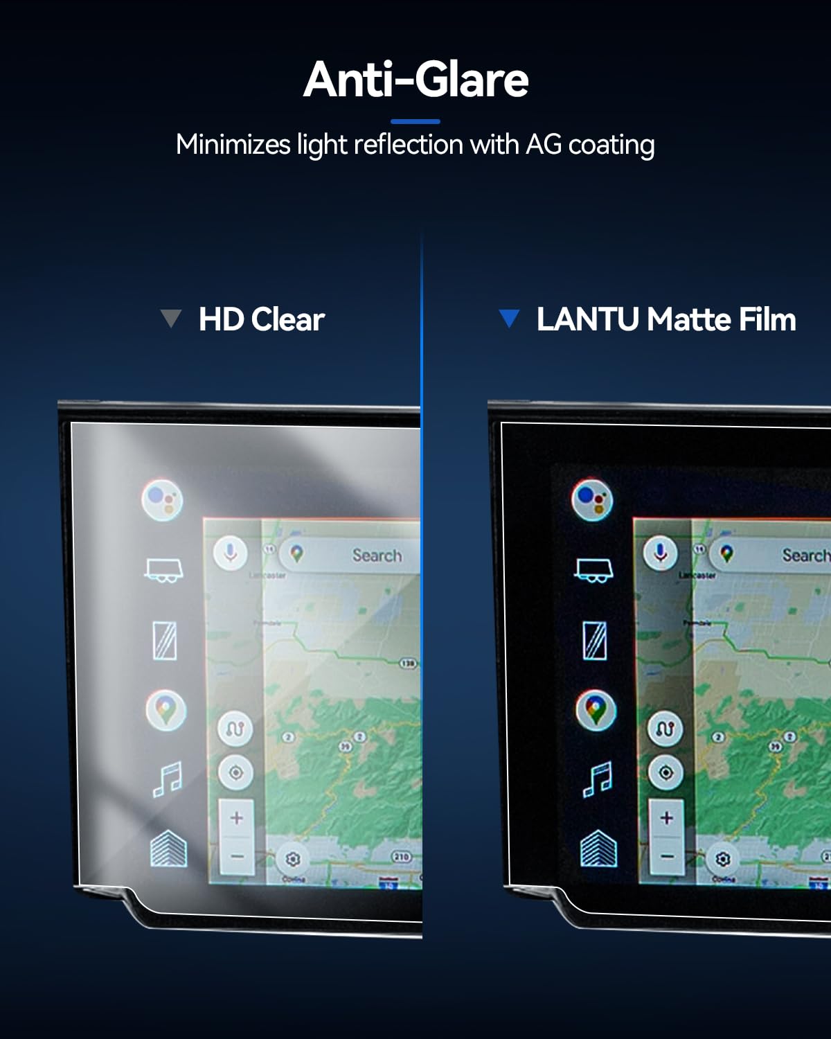 Lantu Matte Screen Protector For Silverado/Sierra Accessories Tempered Glass Anti Glare Film Fits 2022 2024 Chevy Silverado/Gmc
