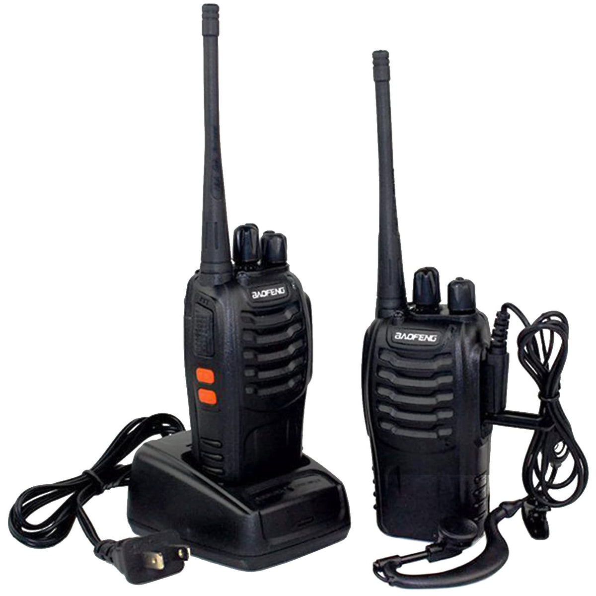 Walkie Talkies For Adults Long Range, Baofeng Bf 888S Handheld Two Way Radios With Earpiece And Mic, Rechargeable Walkie Talkie