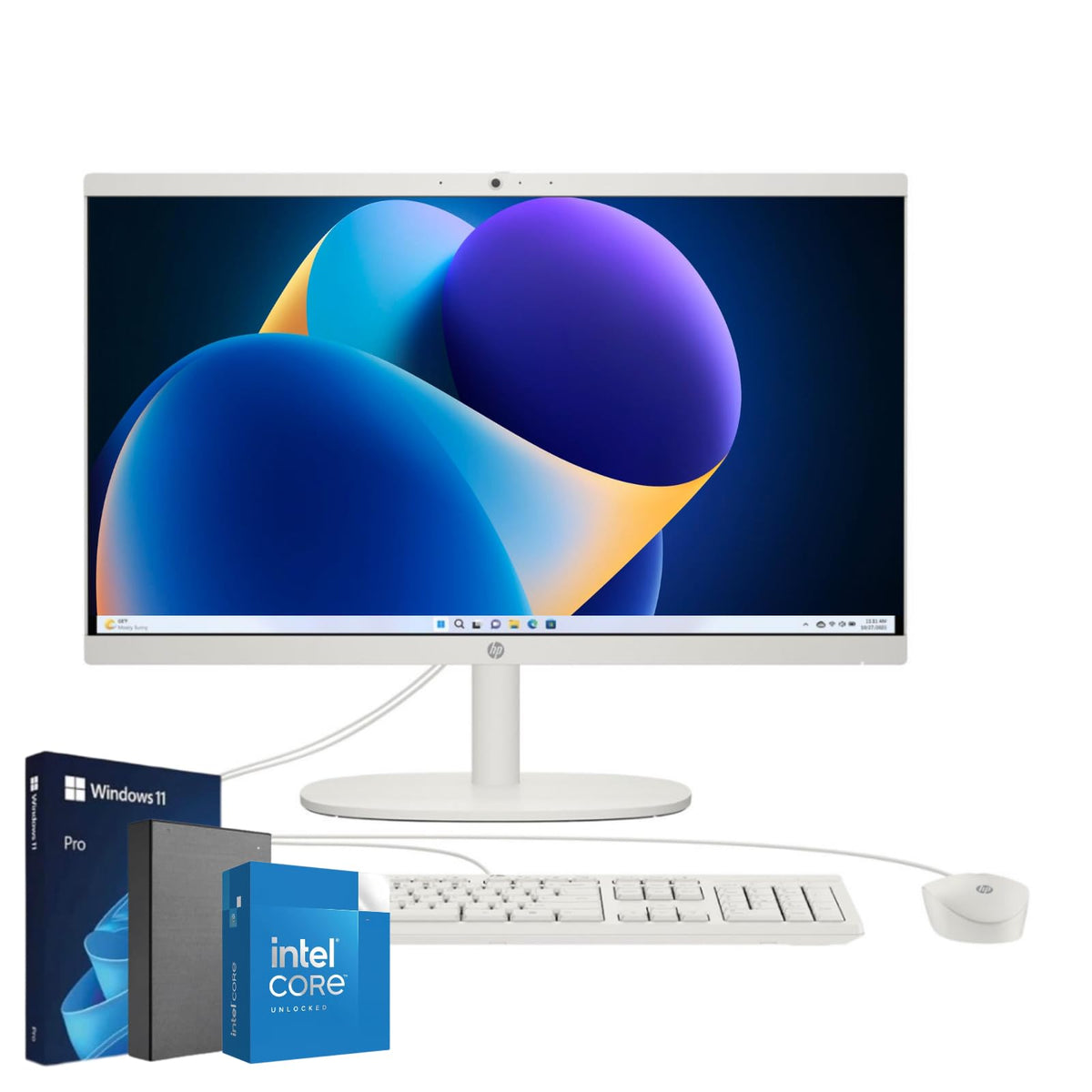 Hp 2024 21.5 Inch All-In-One Desktop Pc | Windows 11 Pro | Intel Dual-Core Processor | Mouse And Keyboard | Fhd Display (32Gb Ra
