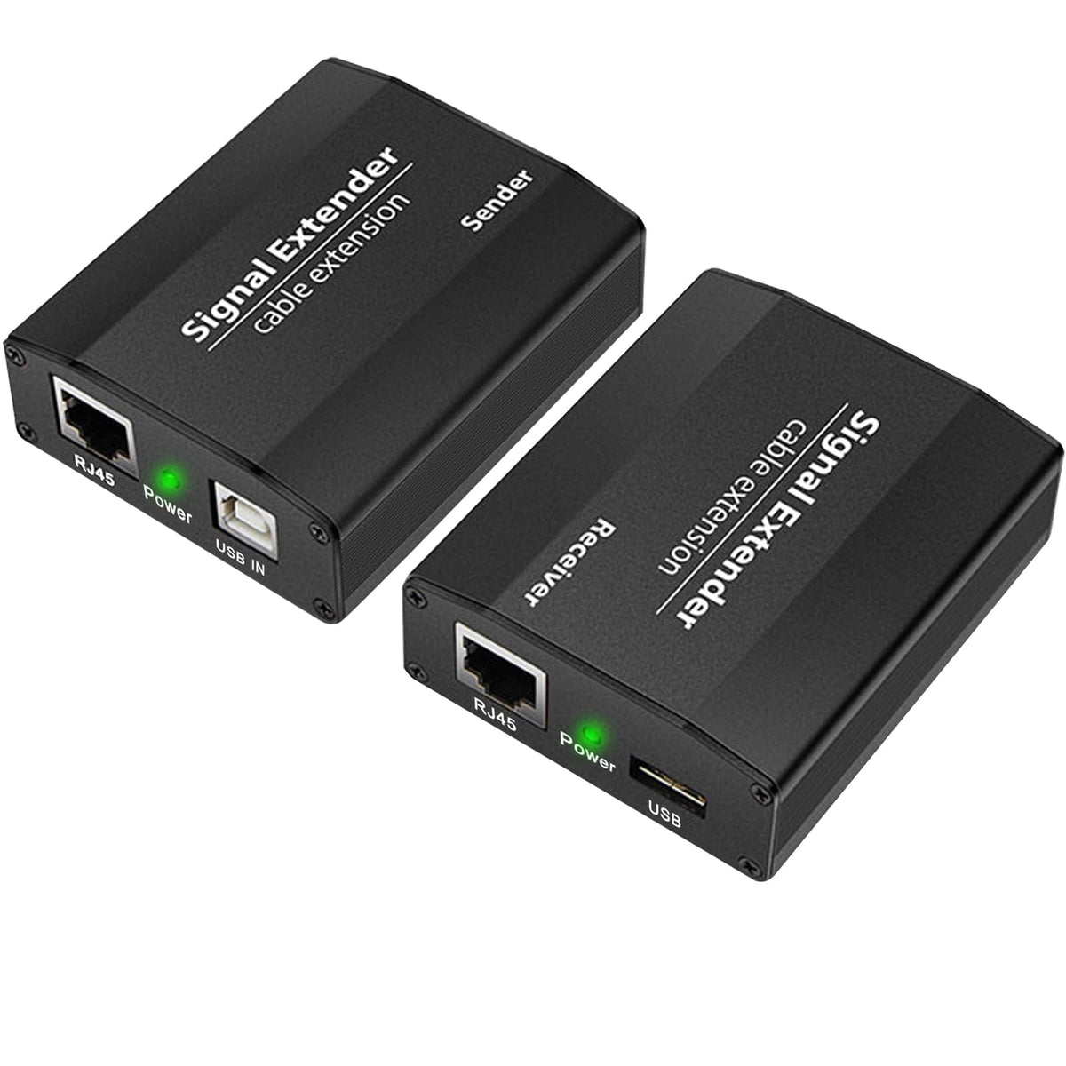 Lornceng Usb Extender Over Ethernet Cat5E/6/7 Up To 656Ft(200M), Usb Rj45 Extender For Keyboard Mouse Extension, Plug And Play,
