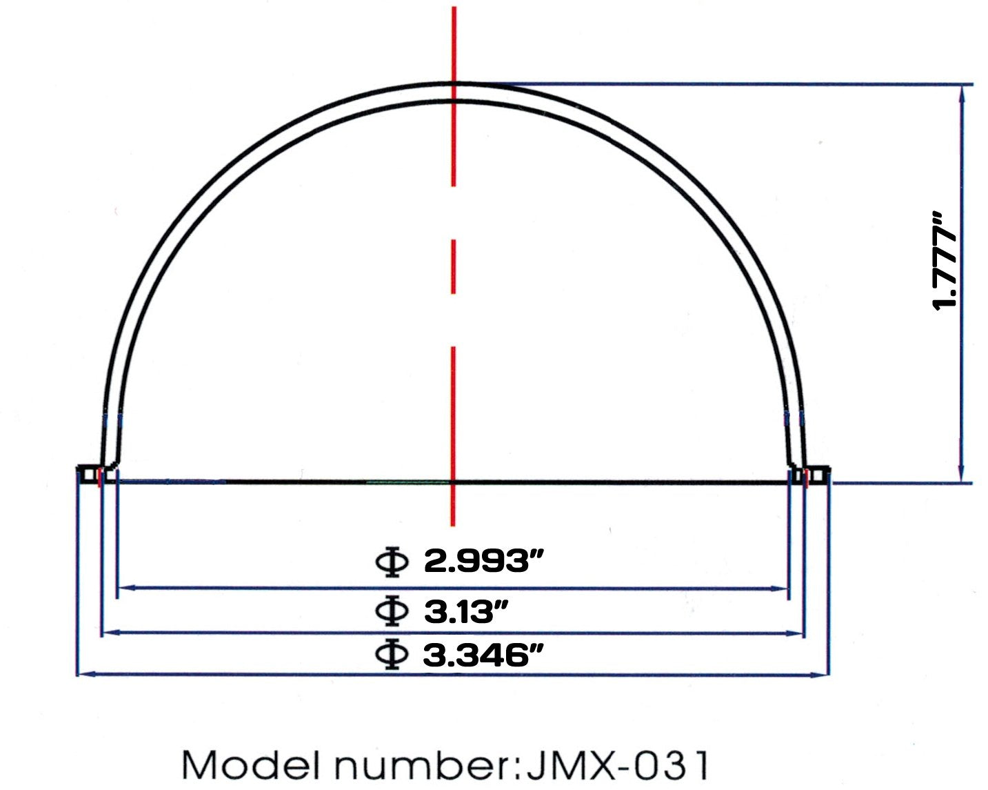 Jmx Acrylic / Pc Cctv Replacement Clear Camera Dome Cover Security Camera, 1080P ,Housing Pet Dog Fence Window Skylight Window (