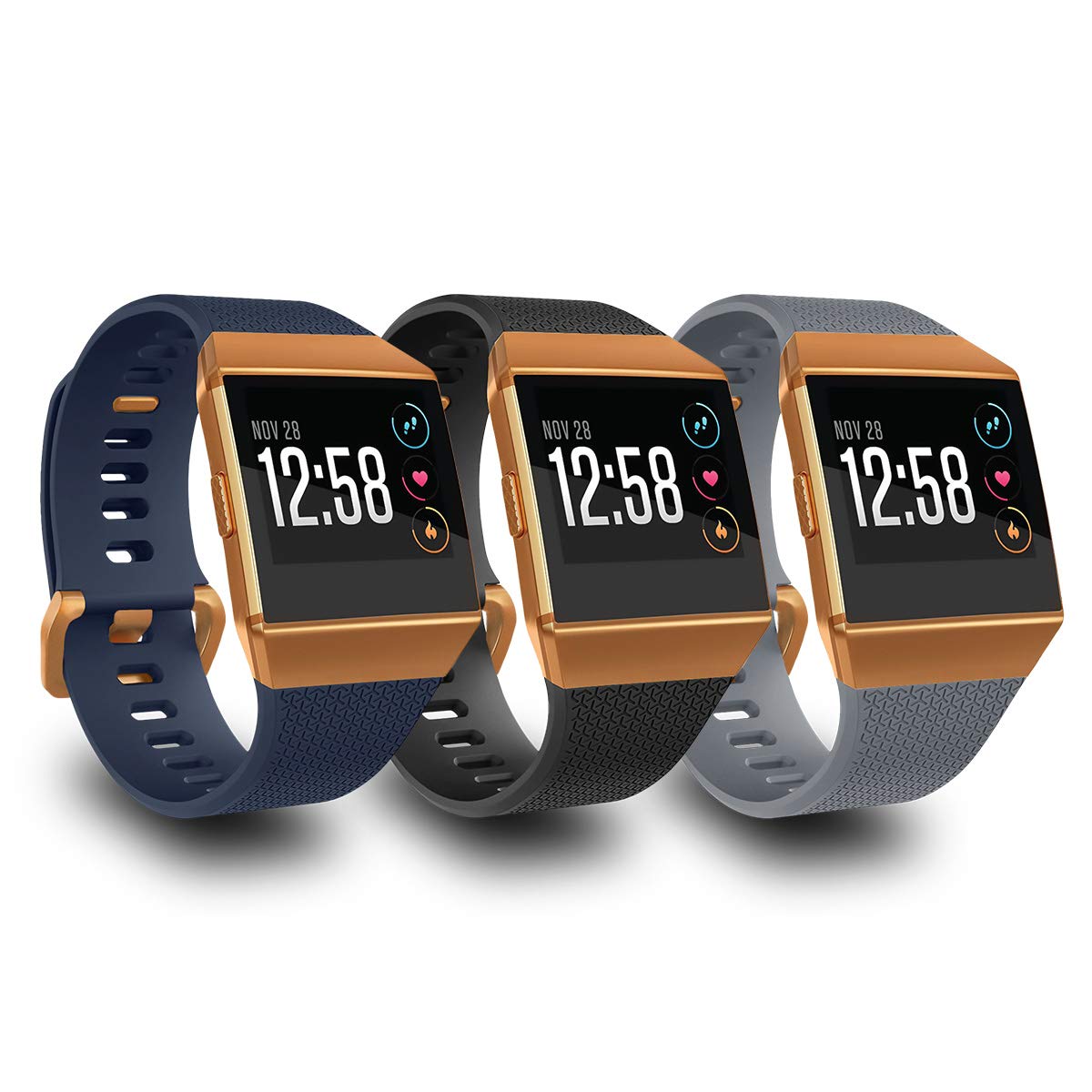 Aiunit Compatible Ionic Bands For Men Women Small With Burnt Buckle, Replacement Strap Sport Accessory Wristband For Ionic Smart