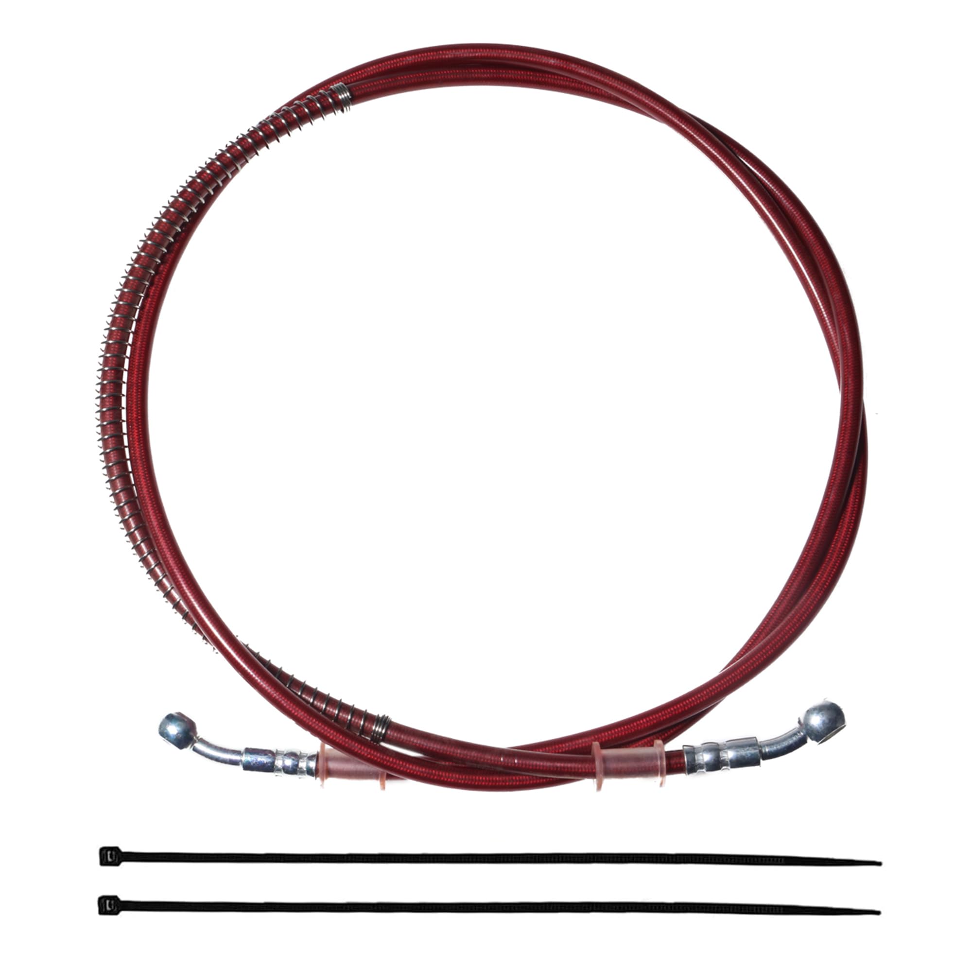 Pro Bat Braided Hydraulic Brake Hose Line Pipeline For Chinese Gy6 Scooter Atv Dirt Bike Go Kart 10Mm Banjo Ends (70''/175Cm) Re