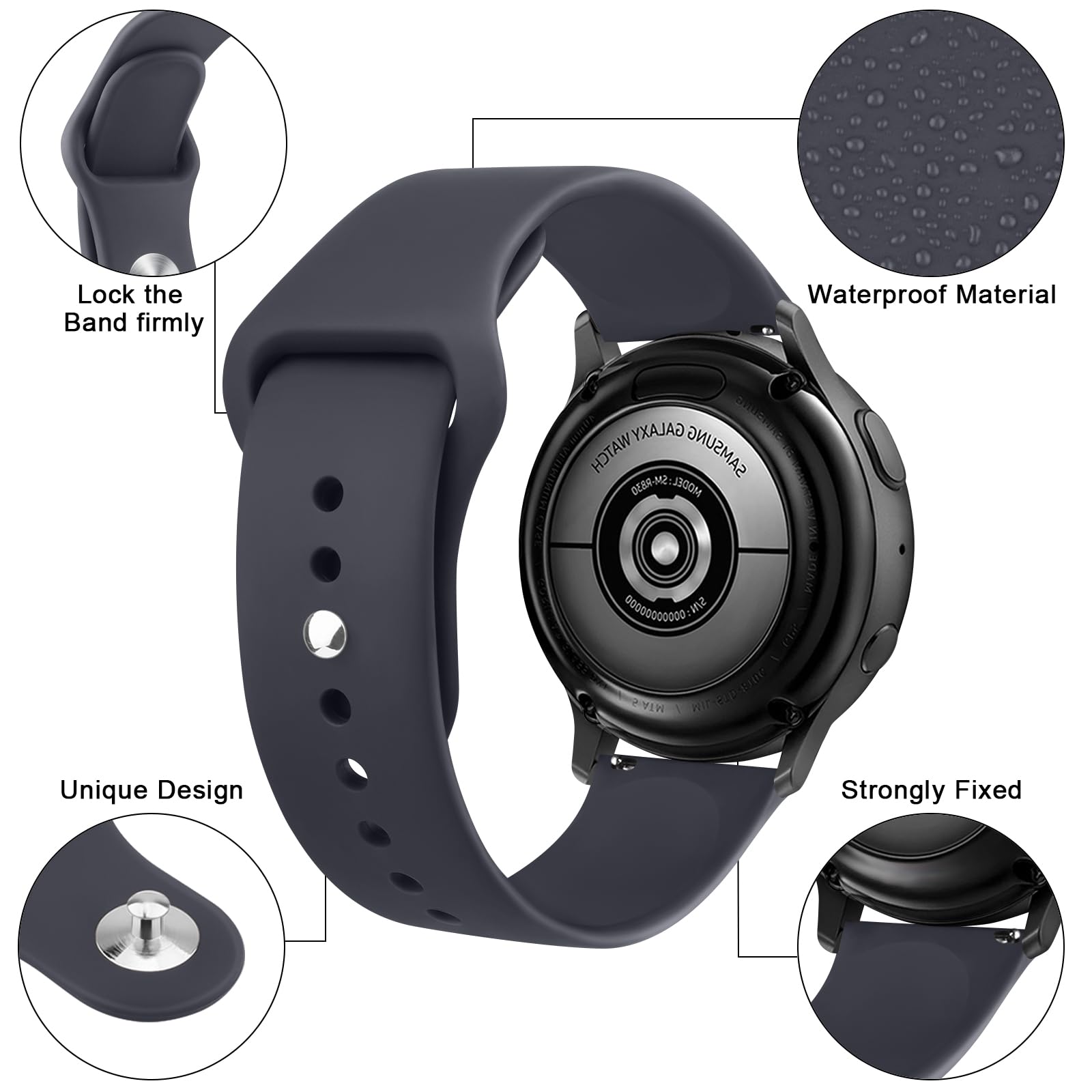 Meliya Bands For Gizmo Watch 3 2 1 Replacement Bands, 20Mm Quick Release Soft Silicone Sport Replacement Watch Strap For Verizon