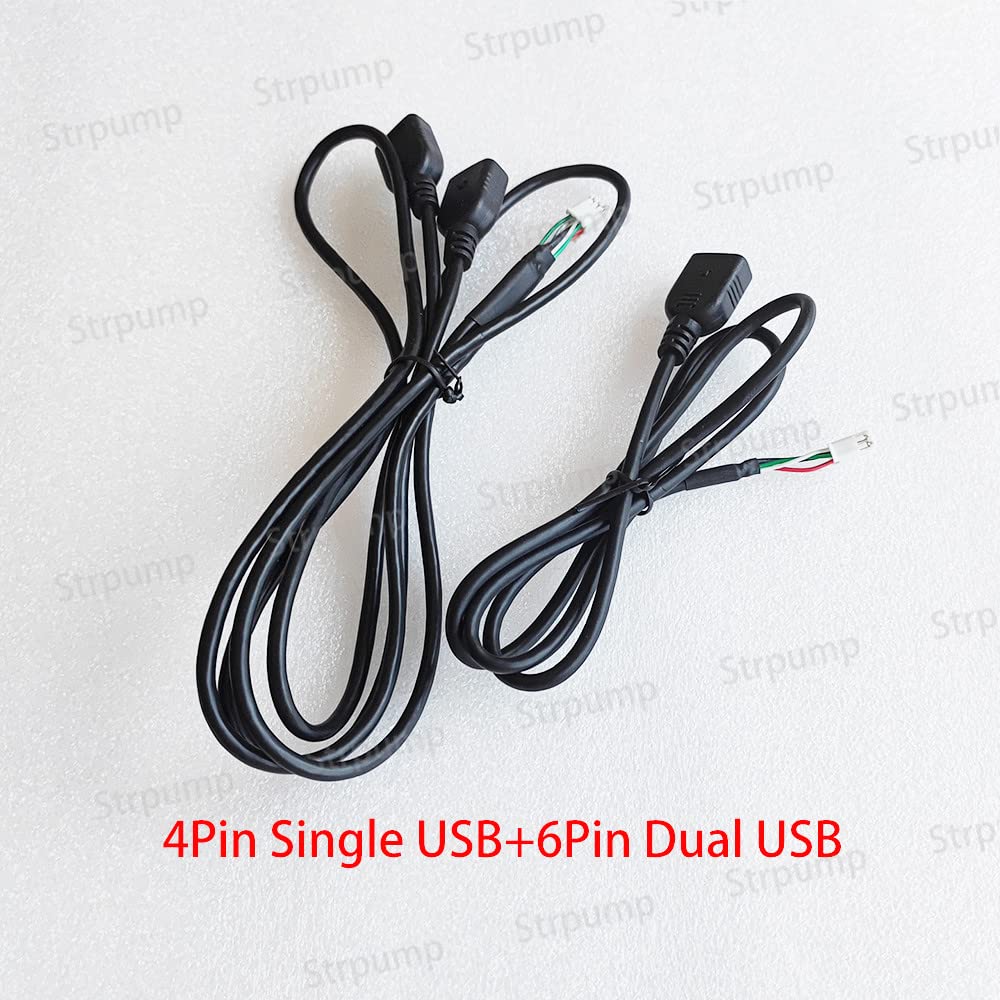 Strpump Android Car Radio Stereo 4Pin Usb 6Pin/W 2Usbs (3 Usbs Port Total) Harness Adapter Plug Set Gps Head Unit For Aftermarke